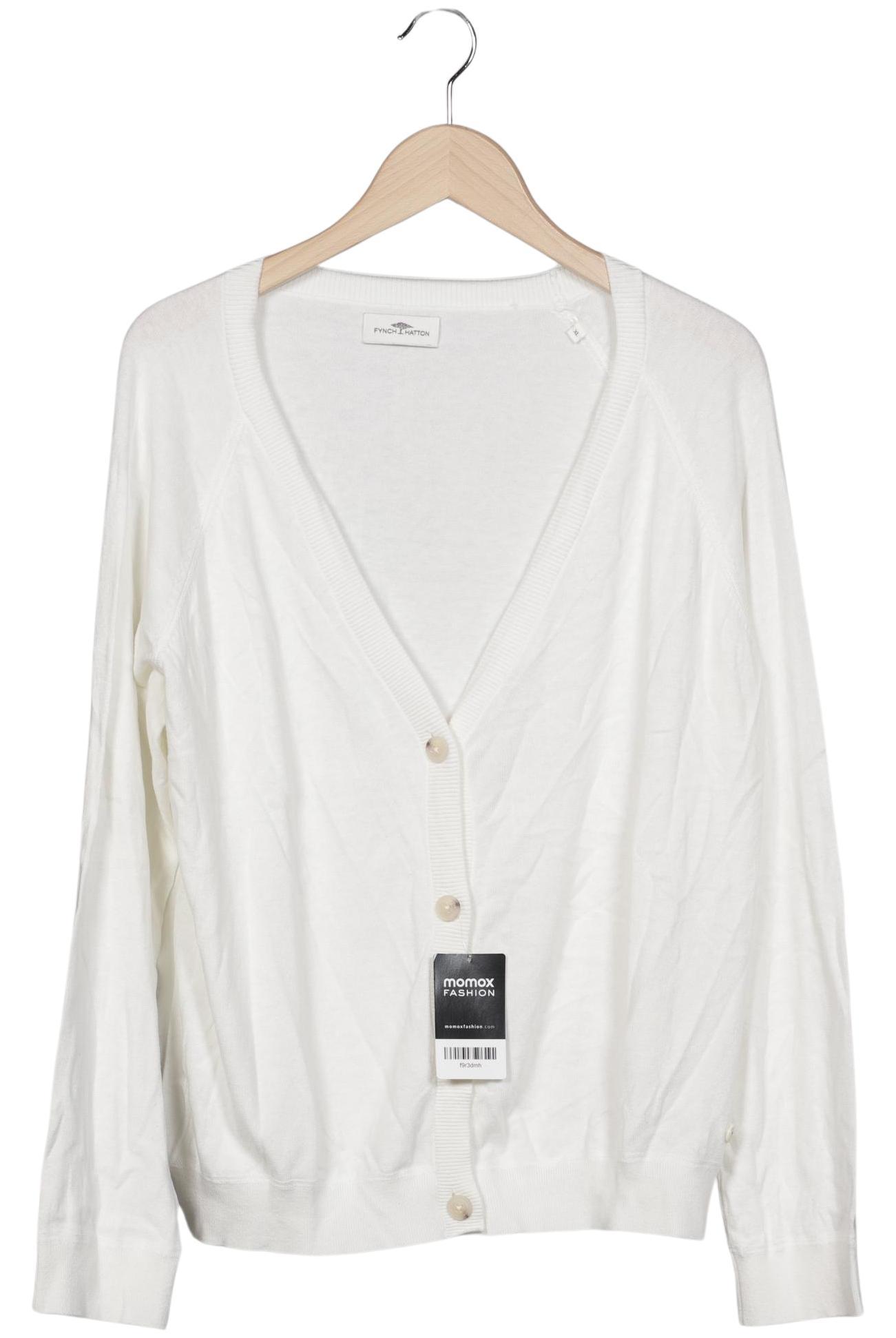 

Fynch Hatton Damen Strickjacke, weiß, Gr. 44