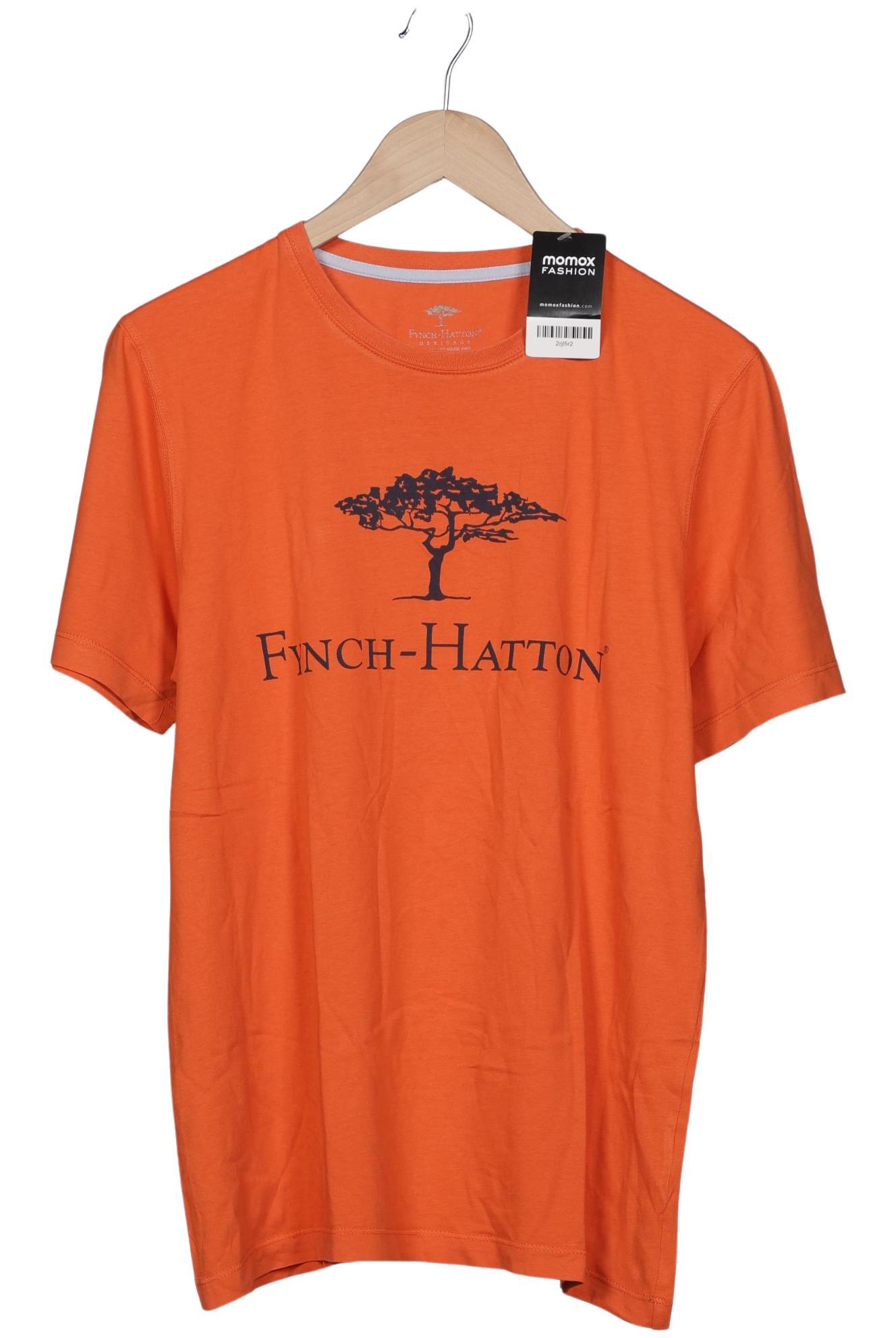 Thumbnail - Fynch Hatton Herren T-Shirt, orange, Gr. 48