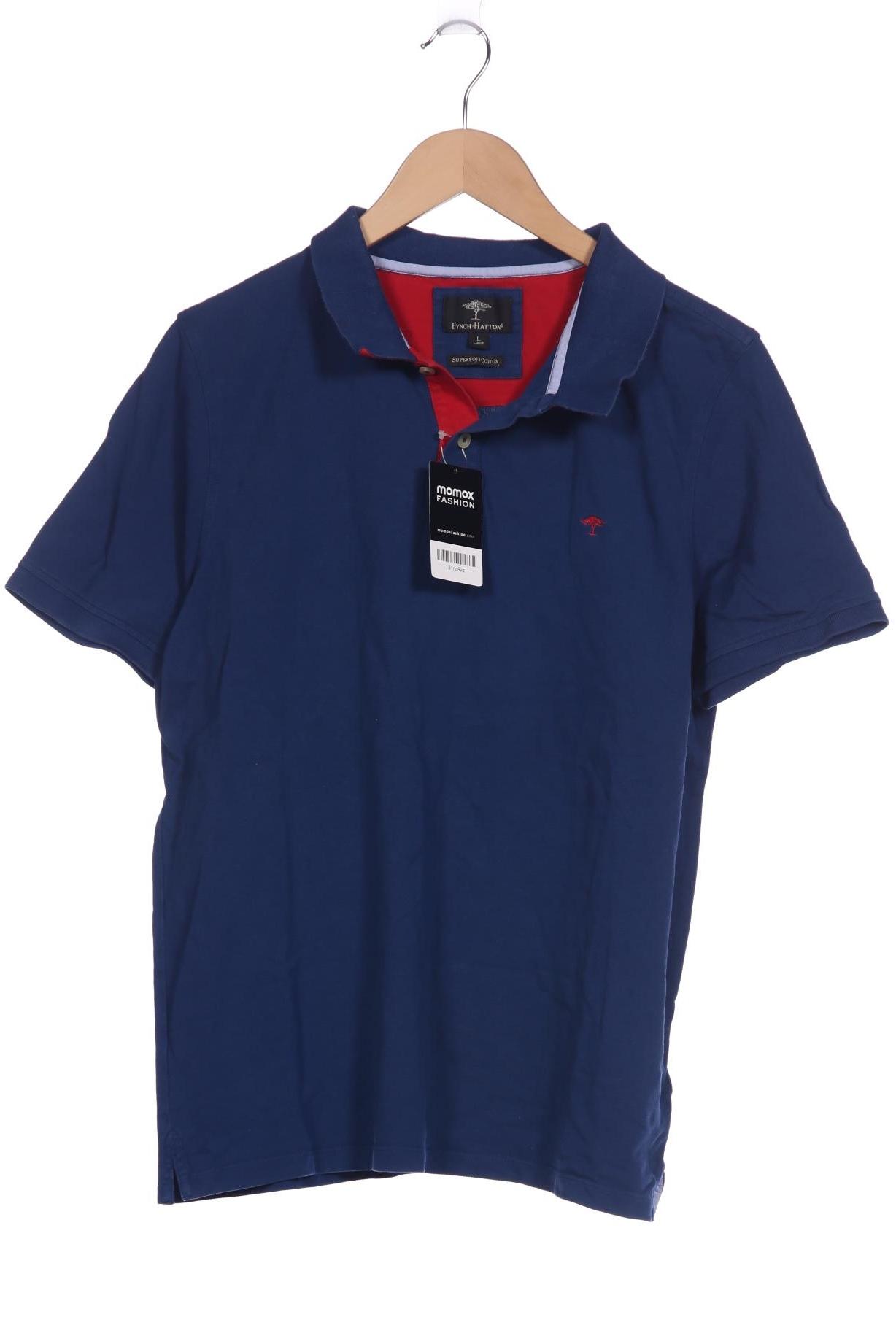 

Fynch Hatton Herren Poloshirt, blau, Gr. 52