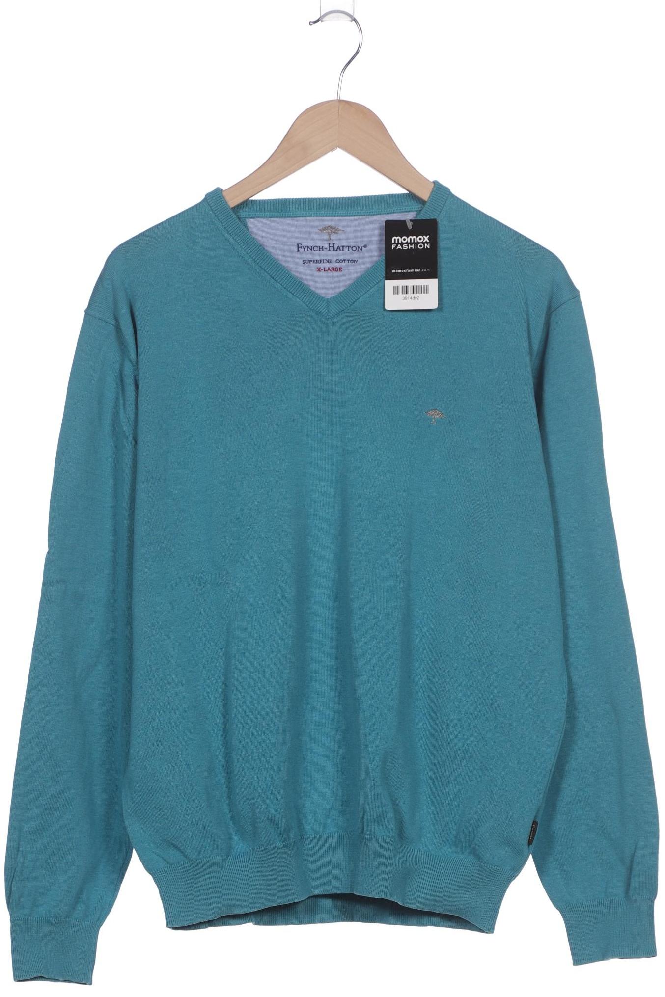 

Fynch Hatton Herren Pullover, türkis, Gr. 54