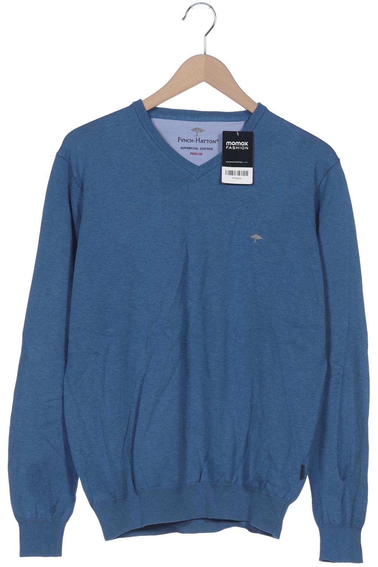 

Fynch Hatton Herren Pullover, blau, Gr. 48
