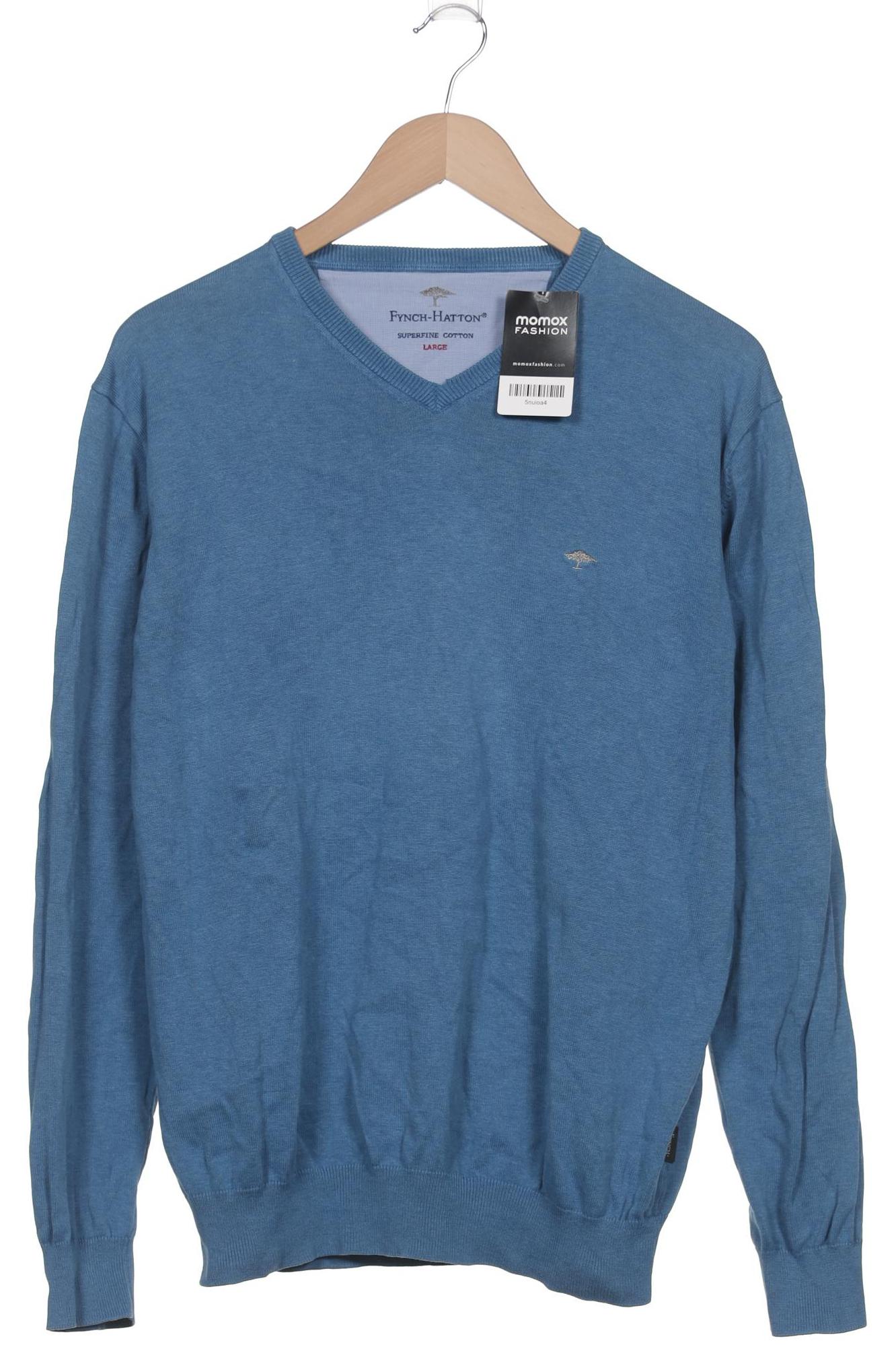 

Fynch Hatton Herren Pullover, blau, Gr. 52
