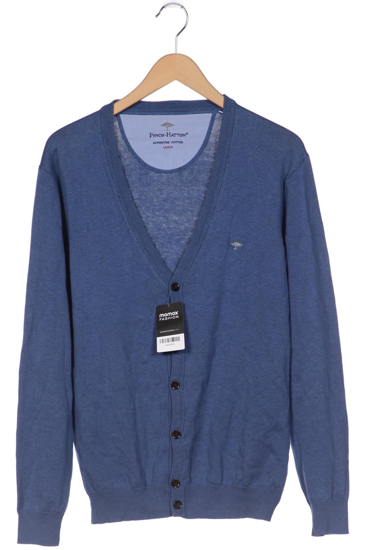 

Fynch Hatton Herren Strickjacke, blau, Gr. 52
