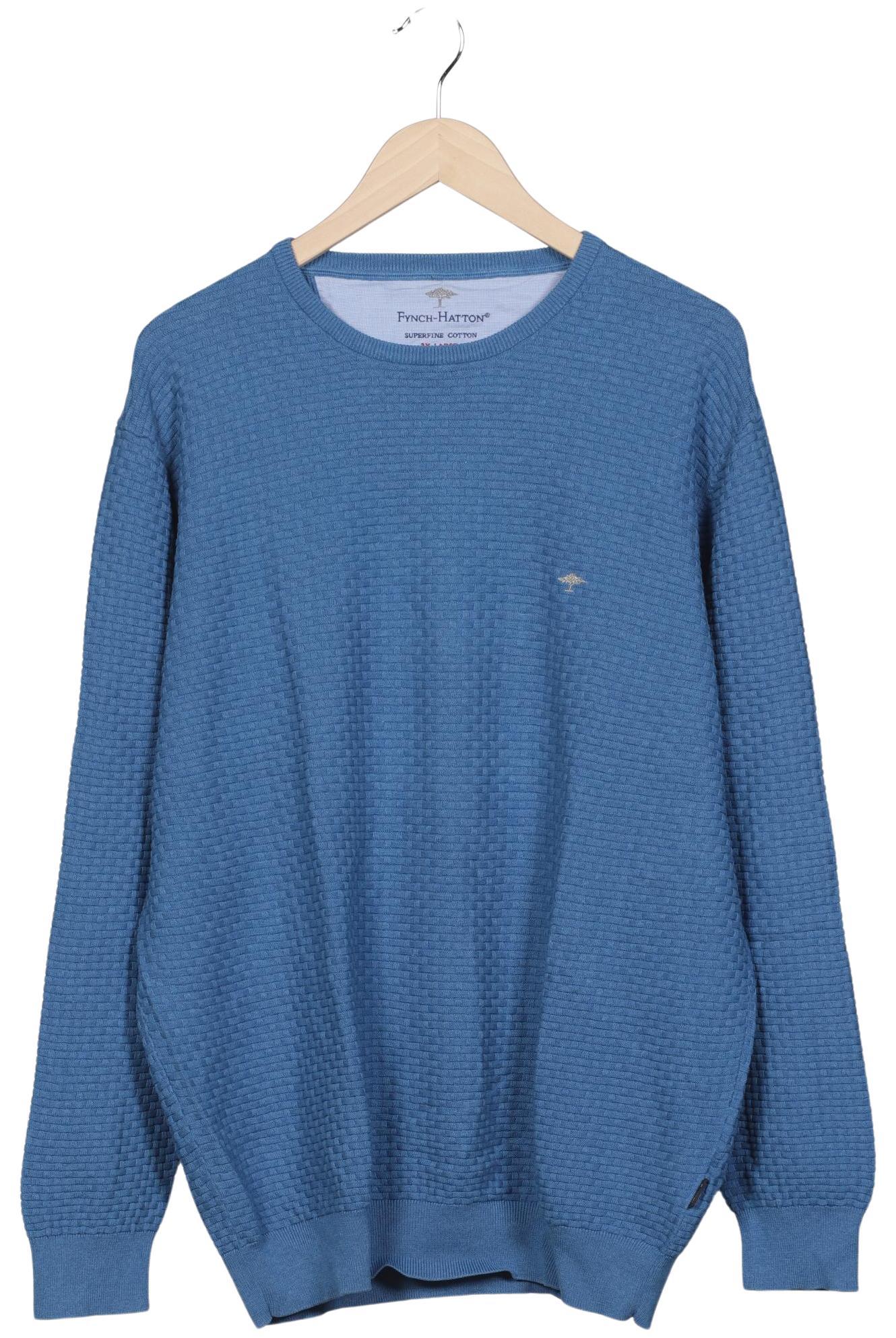 

Fynch Hatton Herren Pullover, blau, Gr. 58