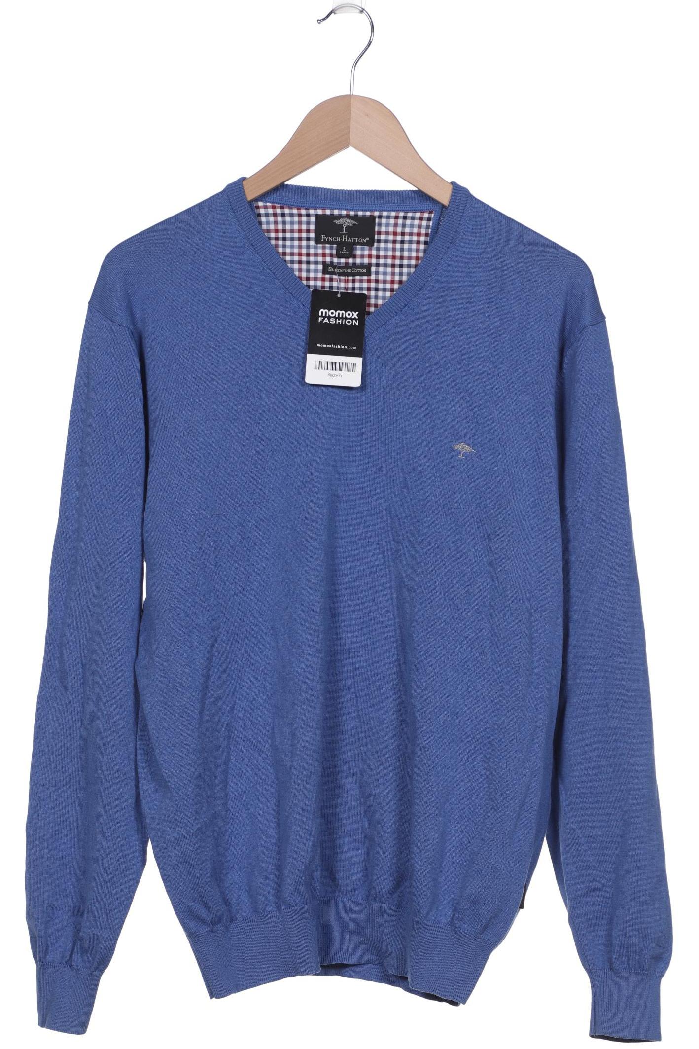 

Fynch Hatton Herren Pullover, blau
