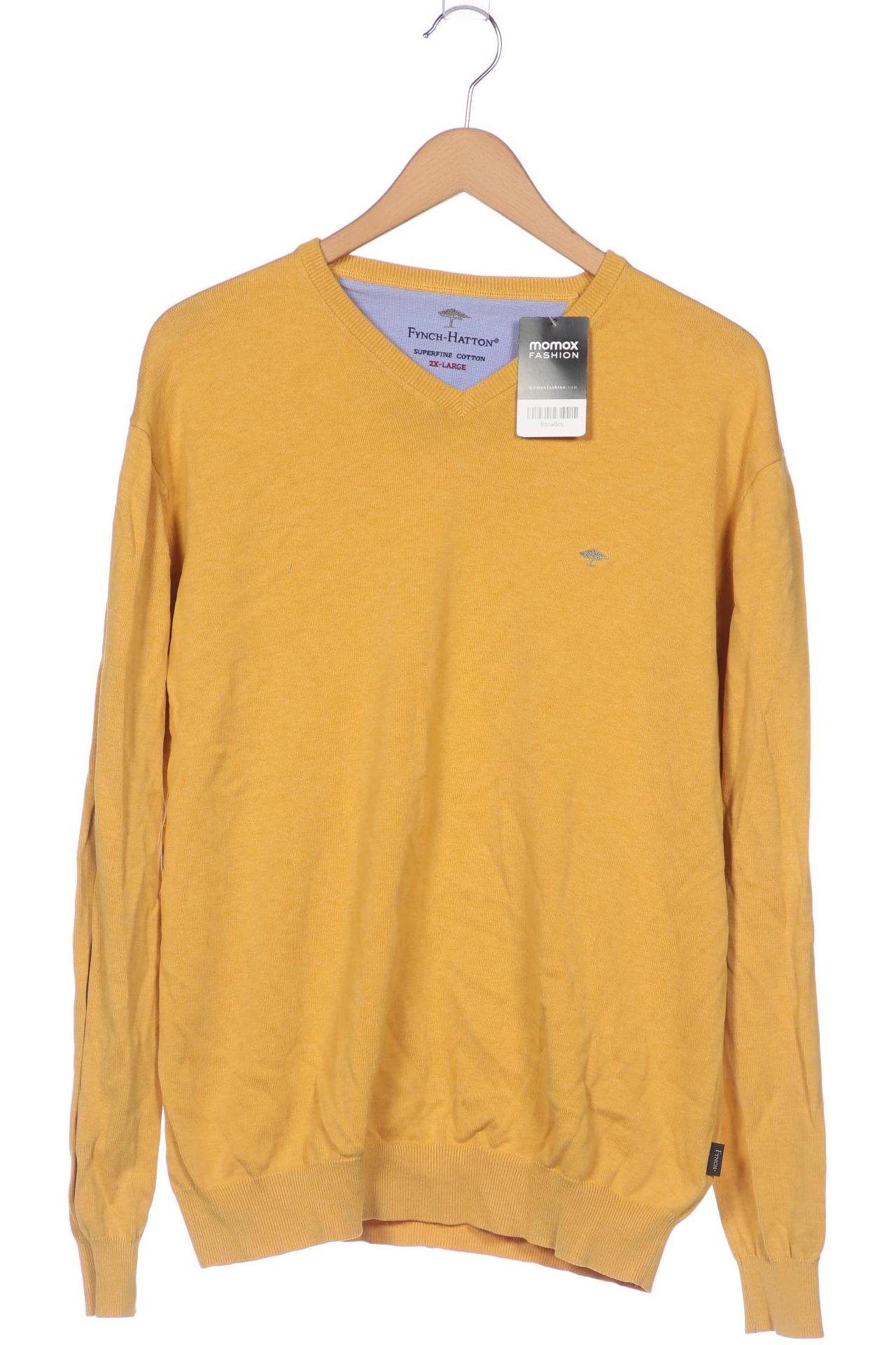 

Fynch Hatton Herren Pullover, gelb, Gr. 56
