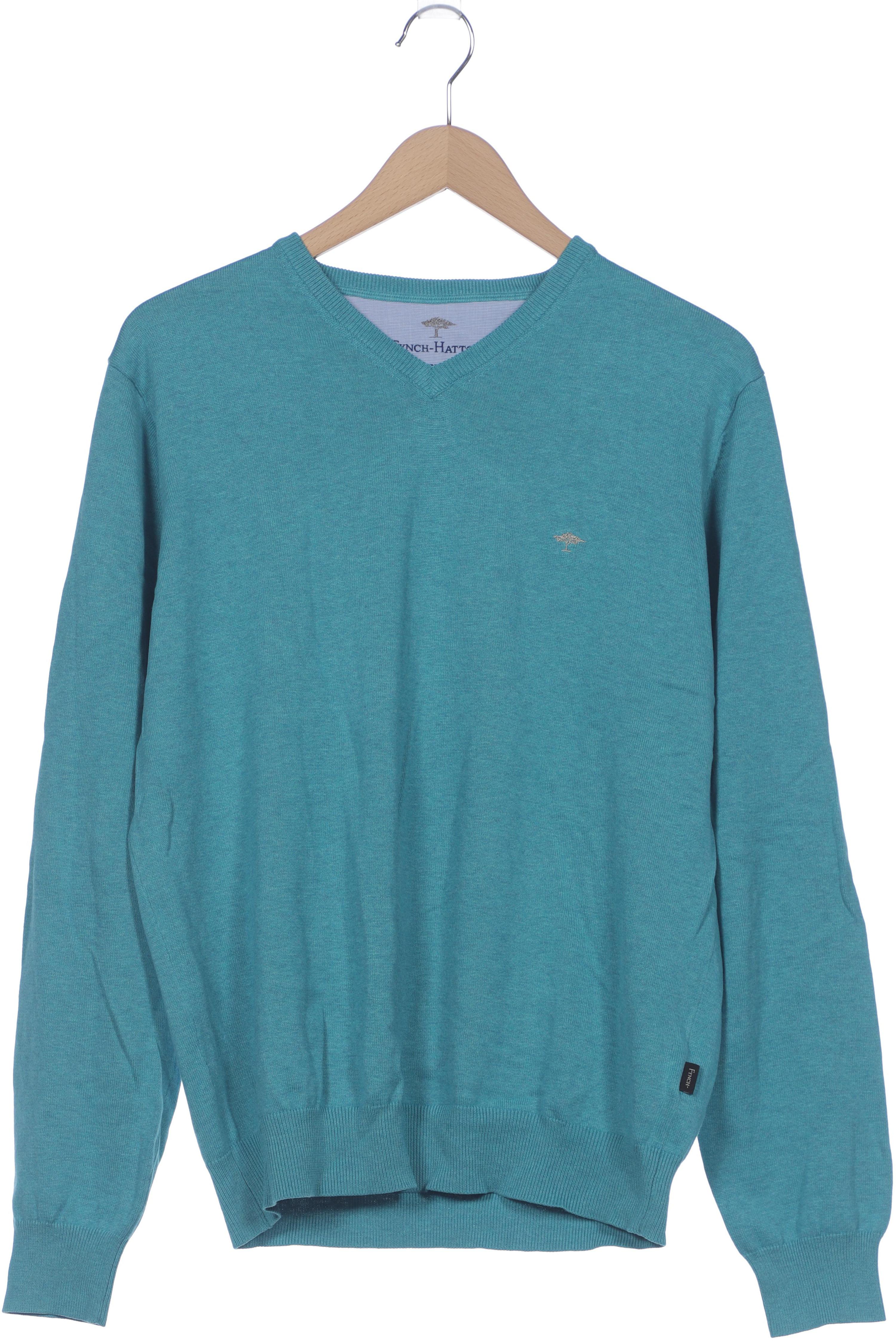 

Fynch Hatton Herren Pullover, türkis, Gr. 48