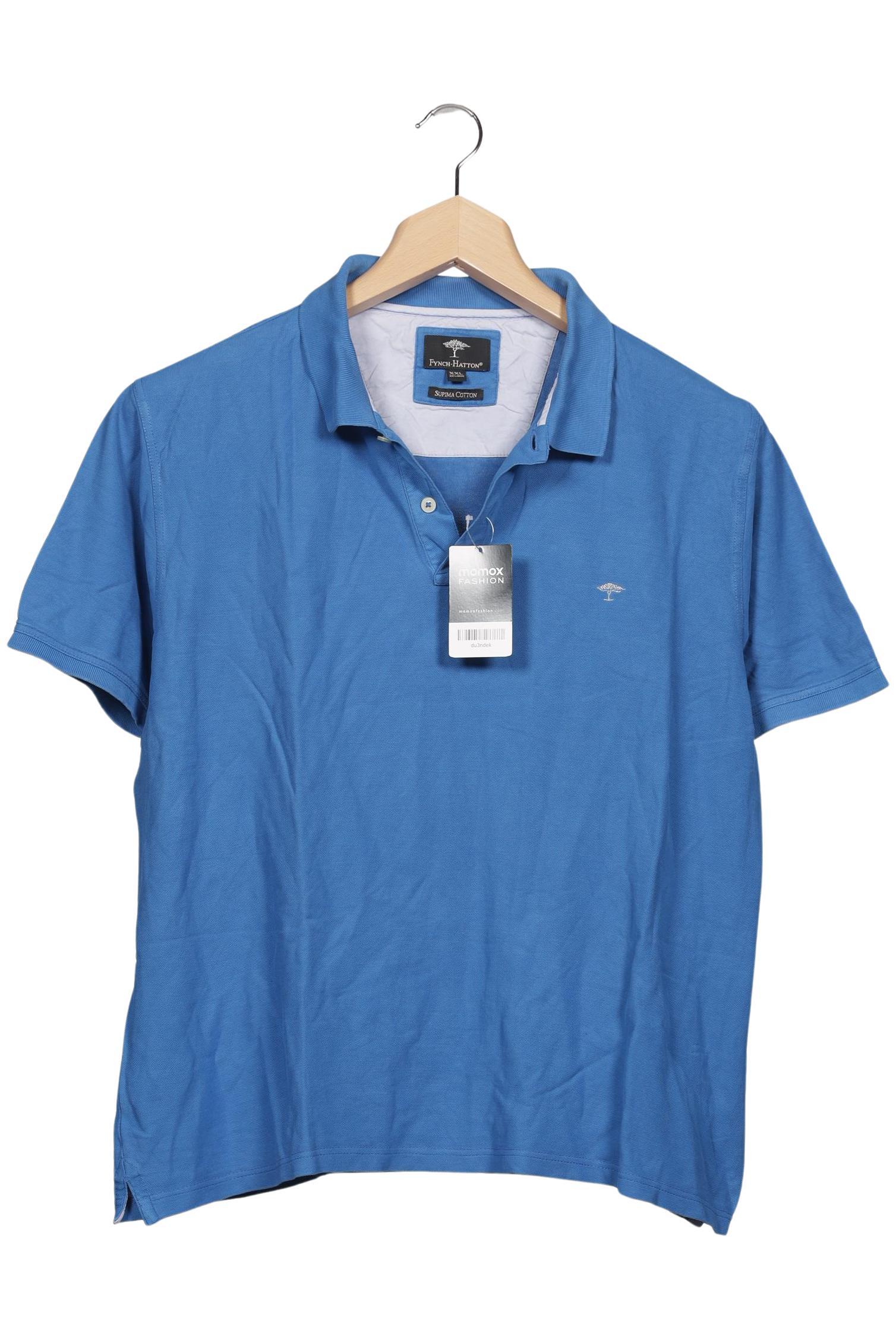 Thumbnail - Fynch Hatton Herren Poloshirt, blau, Gr. 56