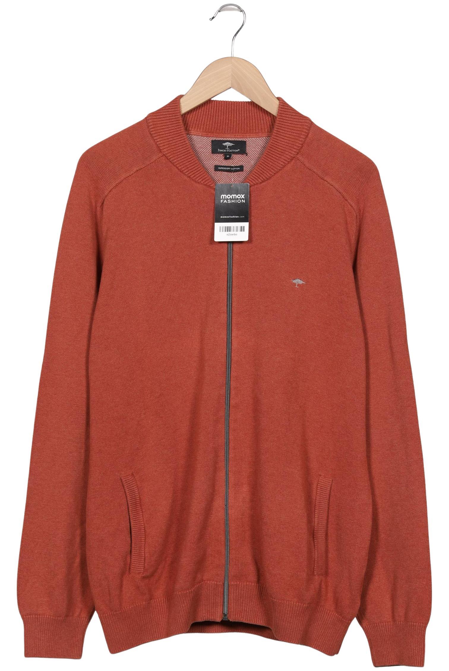 Thumbnail - Fynch Hatton Herren Strickjacke, orange, Gr. 54