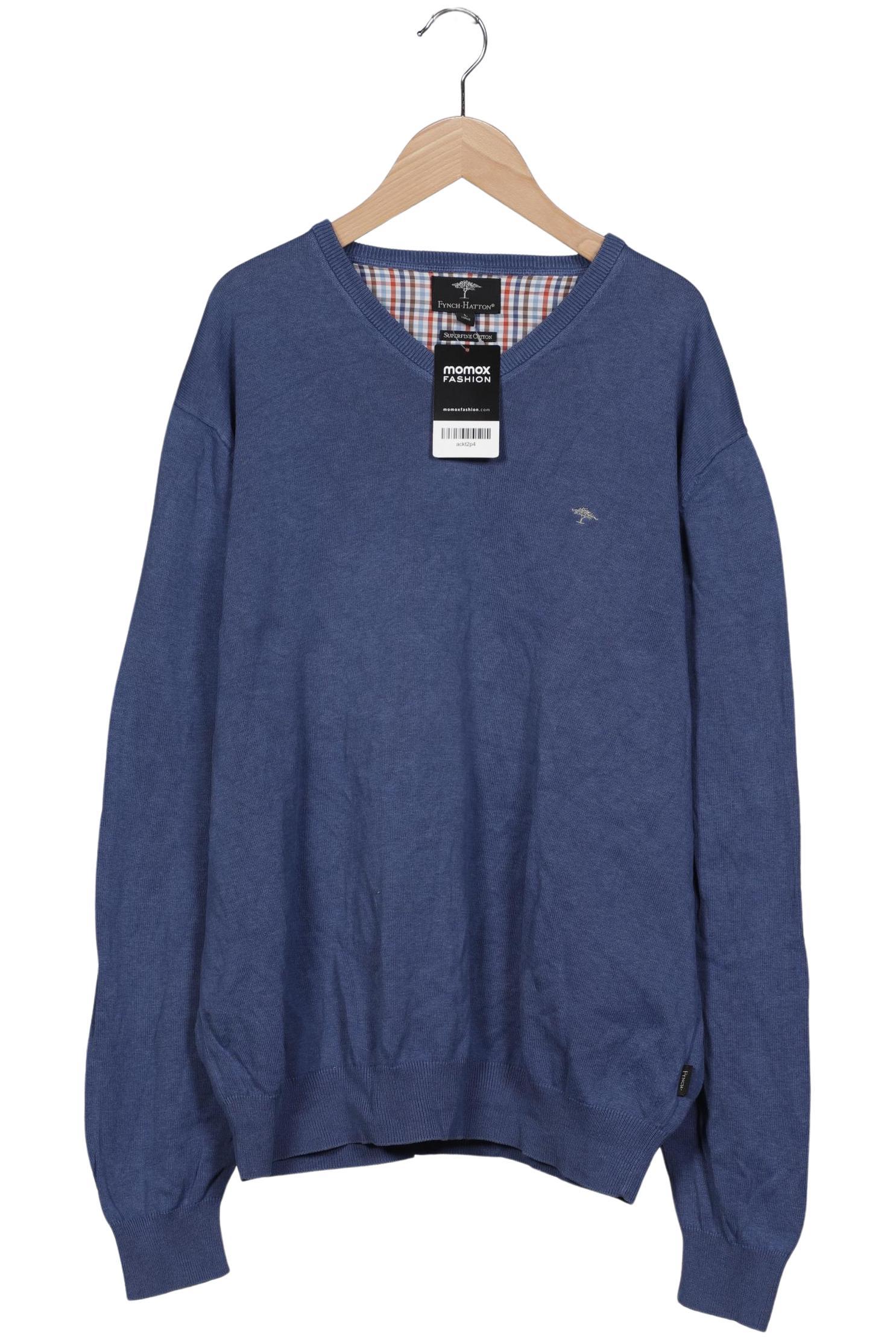 

Fynch Hatton Herren Pullover, blau, Gr. 52