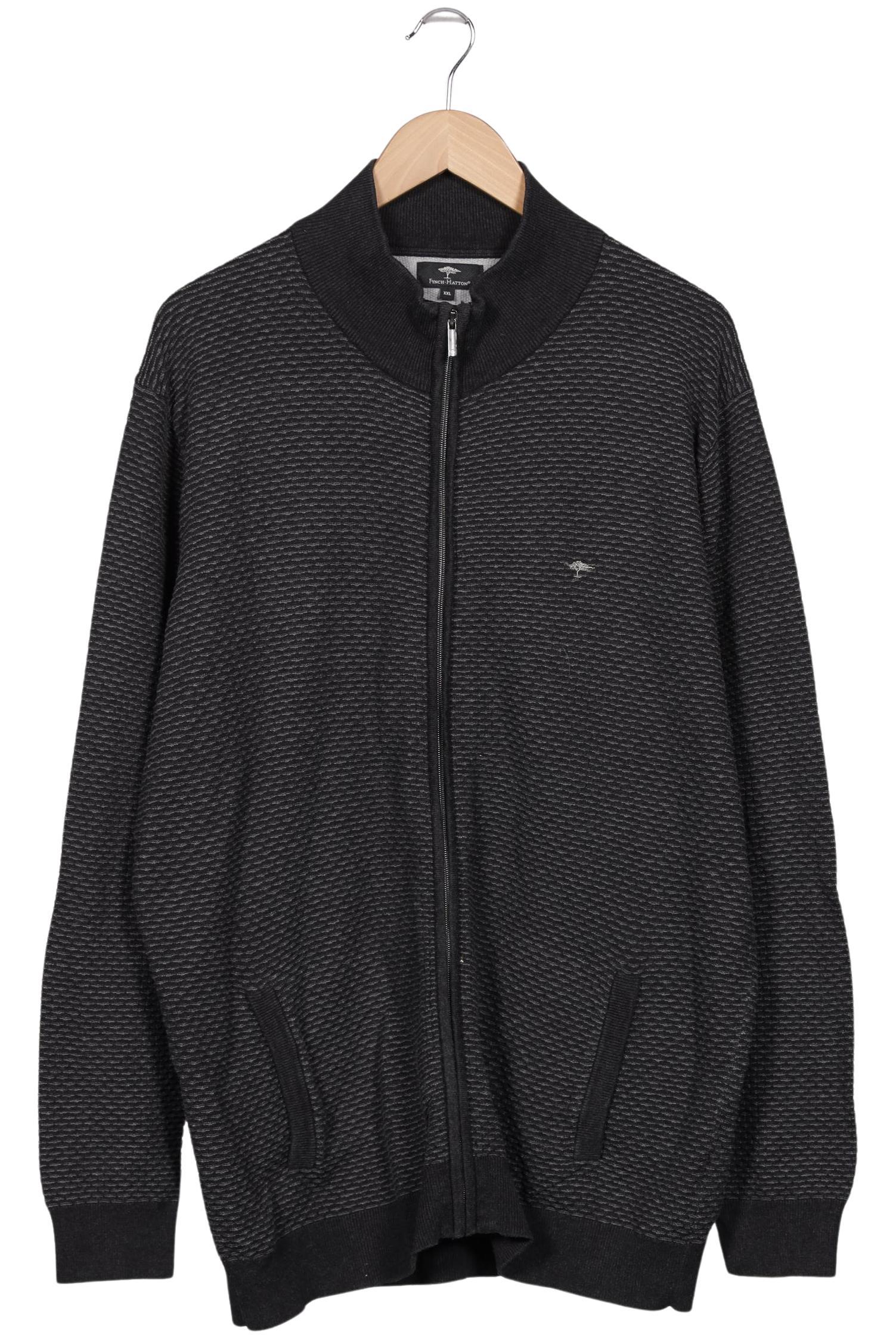 Thumbnail - Fynch Hatton Herren Strickjacke, schwarz, Gr. 56