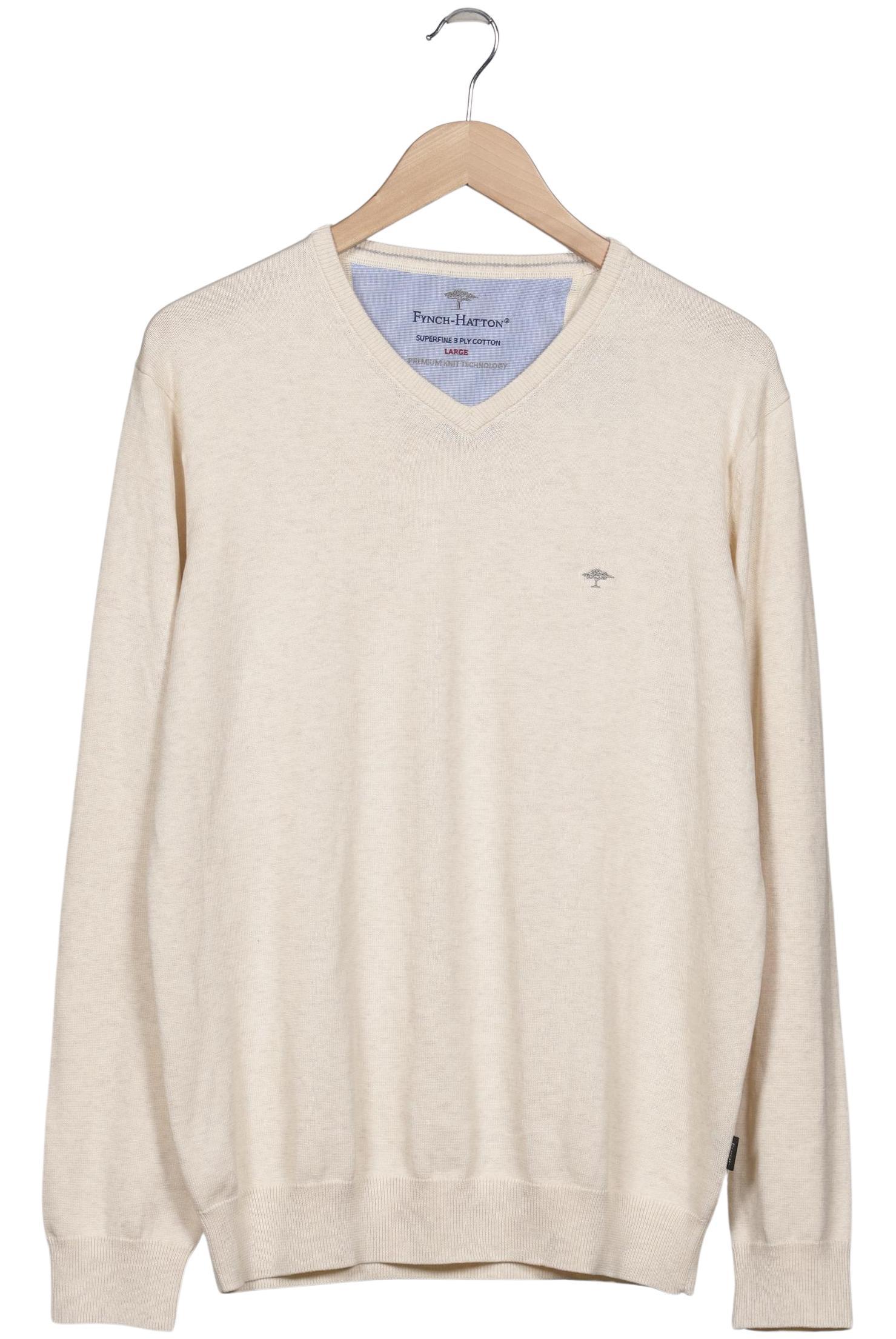 

Fynch Hatton Herren Pullover, cremeweiß, Gr. 52