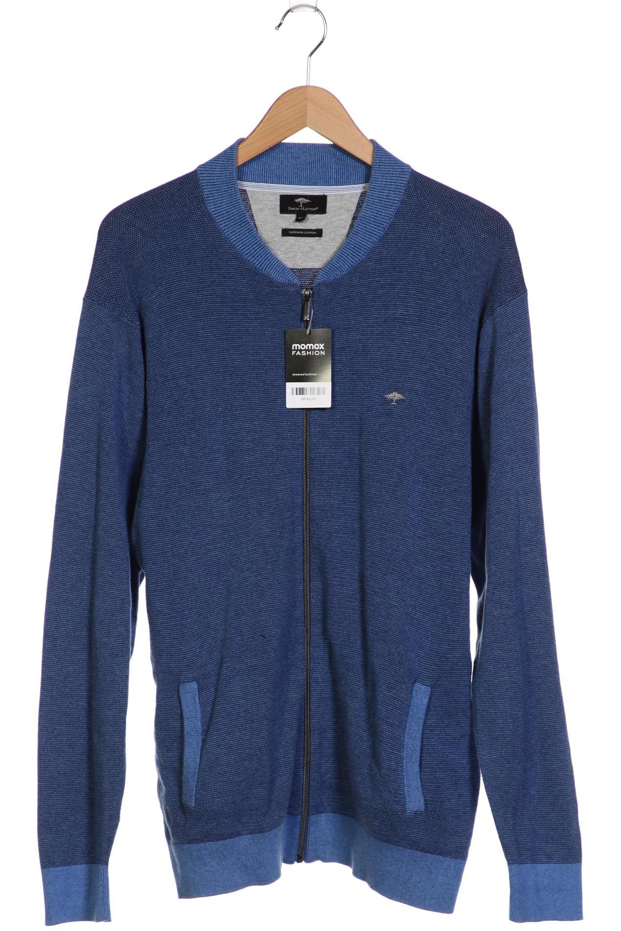 

Fynch Hatton Herren Strickjacke, blau, Gr. 56