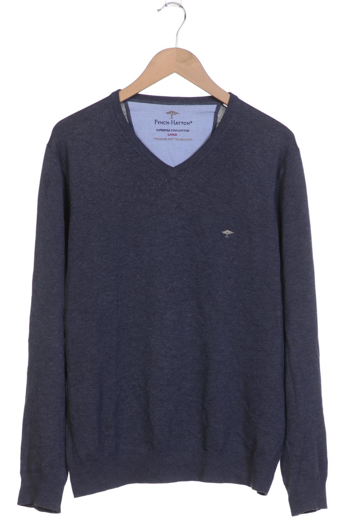 

Fynch Hatton Herren Pullover, blau, Gr. 52