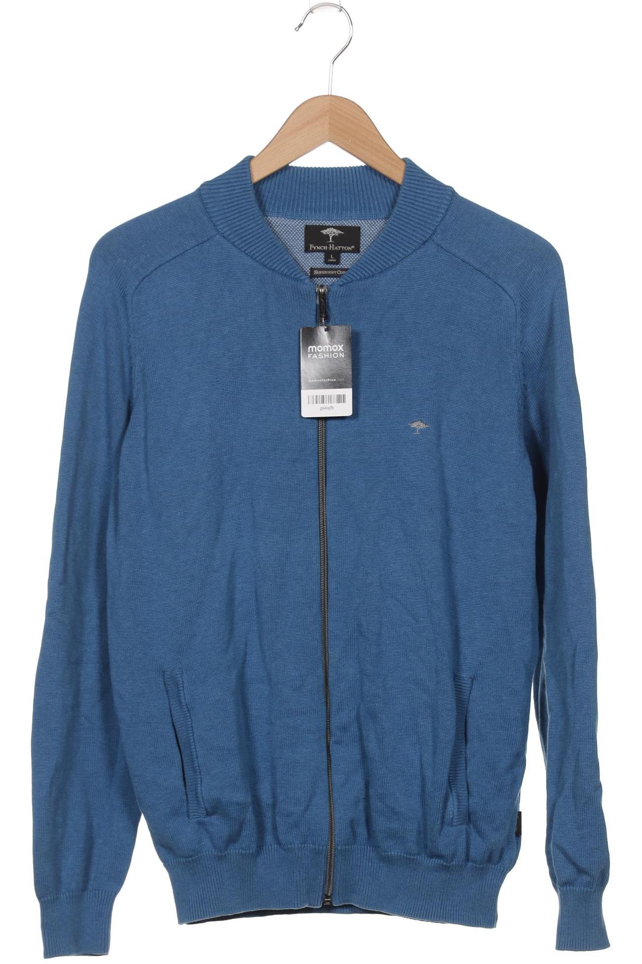 

Fynch Hatton Herren Strickjacke, blau, Gr. 52