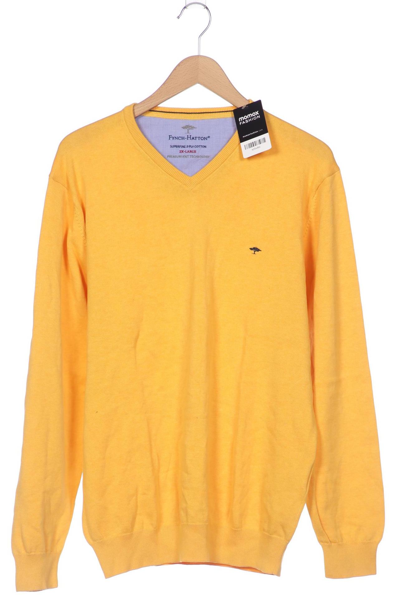 

Fynch Hatton Herren Pullover, gelb, Gr. 56