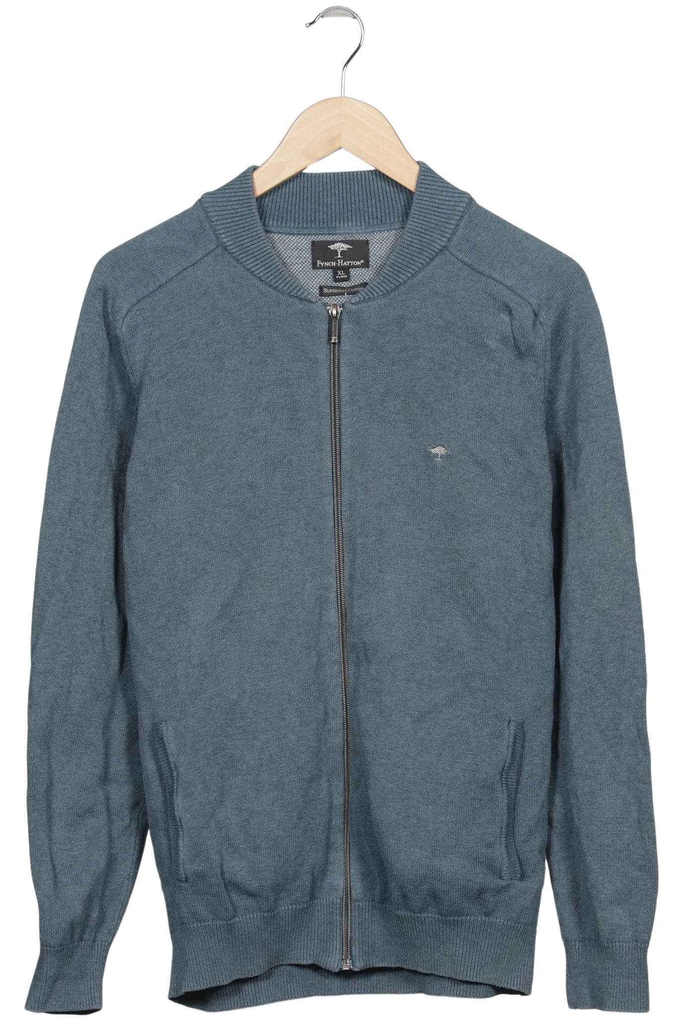 

Fynch Hatton Herren Strickjacke, blau, Gr. 54