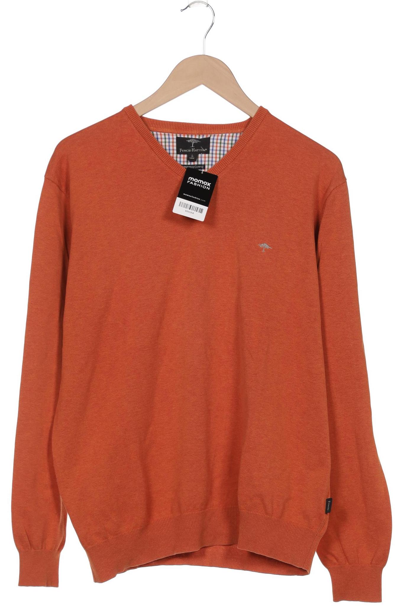

Fynch Hatton Herren Pullover, orange, Gr. 52