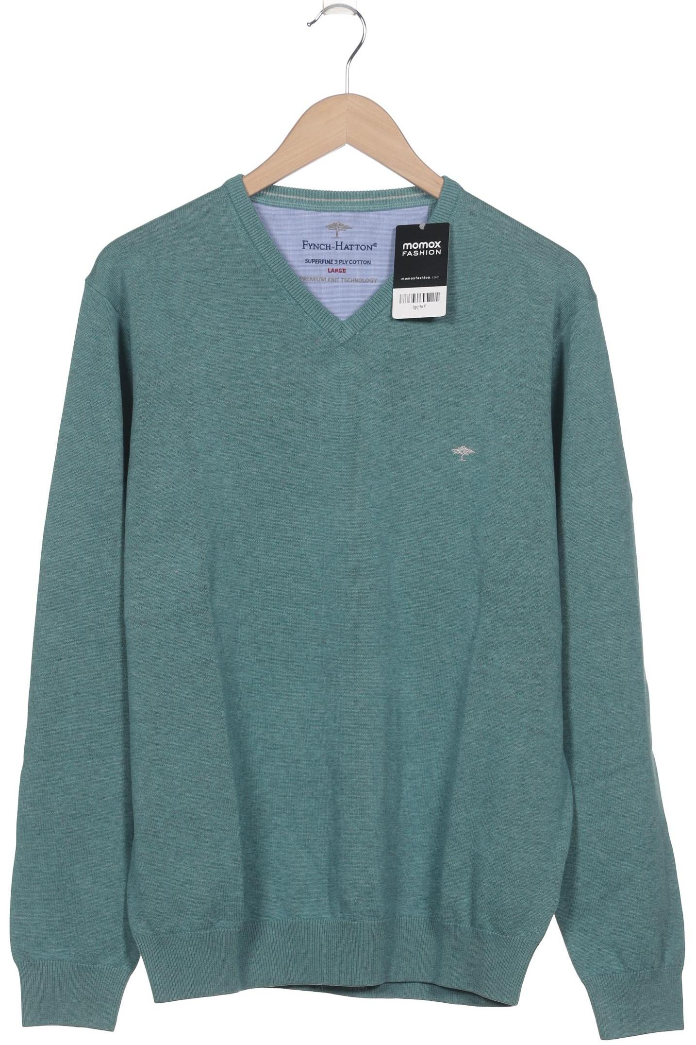 

Fynch Hatton Herren Pullover, türkis, Gr. 52