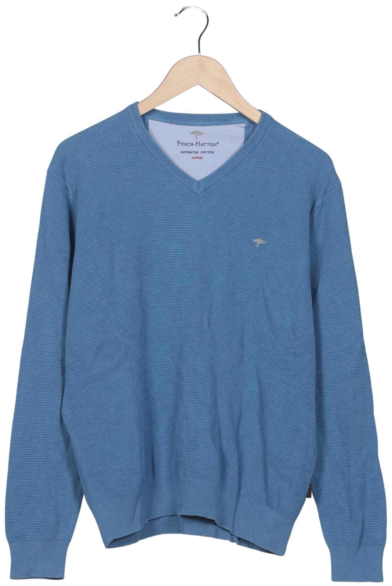 

Fynch Hatton Herren Pullover, blau, Gr. 52