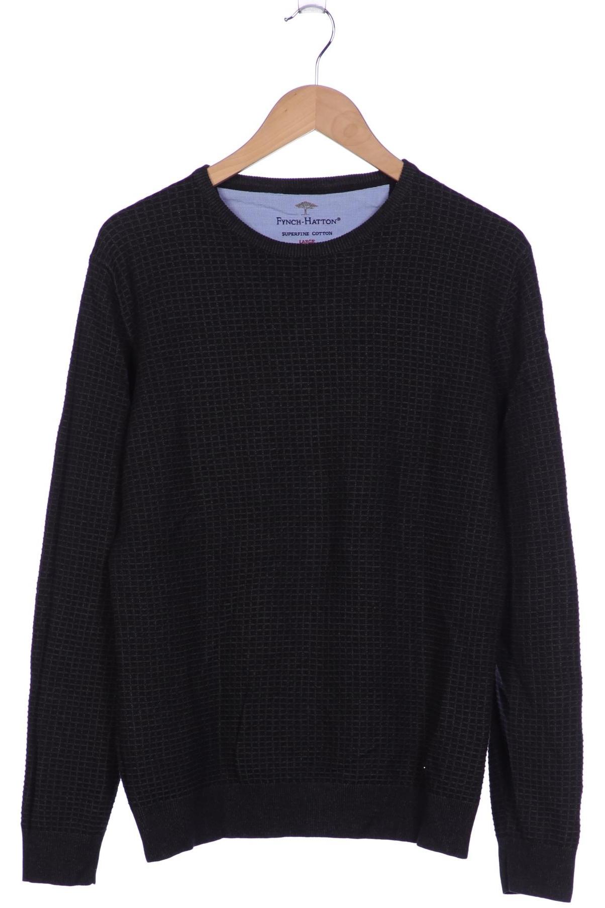 

Fynch Hatton Herren Pullover, schwarz, Gr. 52