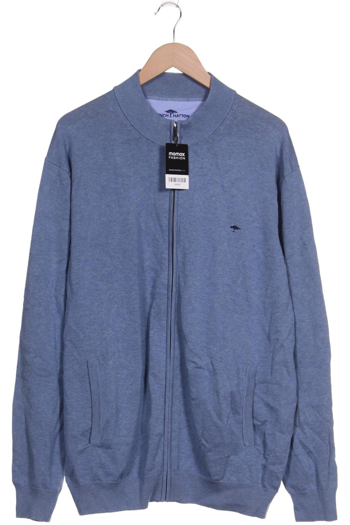 

Fynch Hatton Herren Strickjacke, blau, Gr. 58