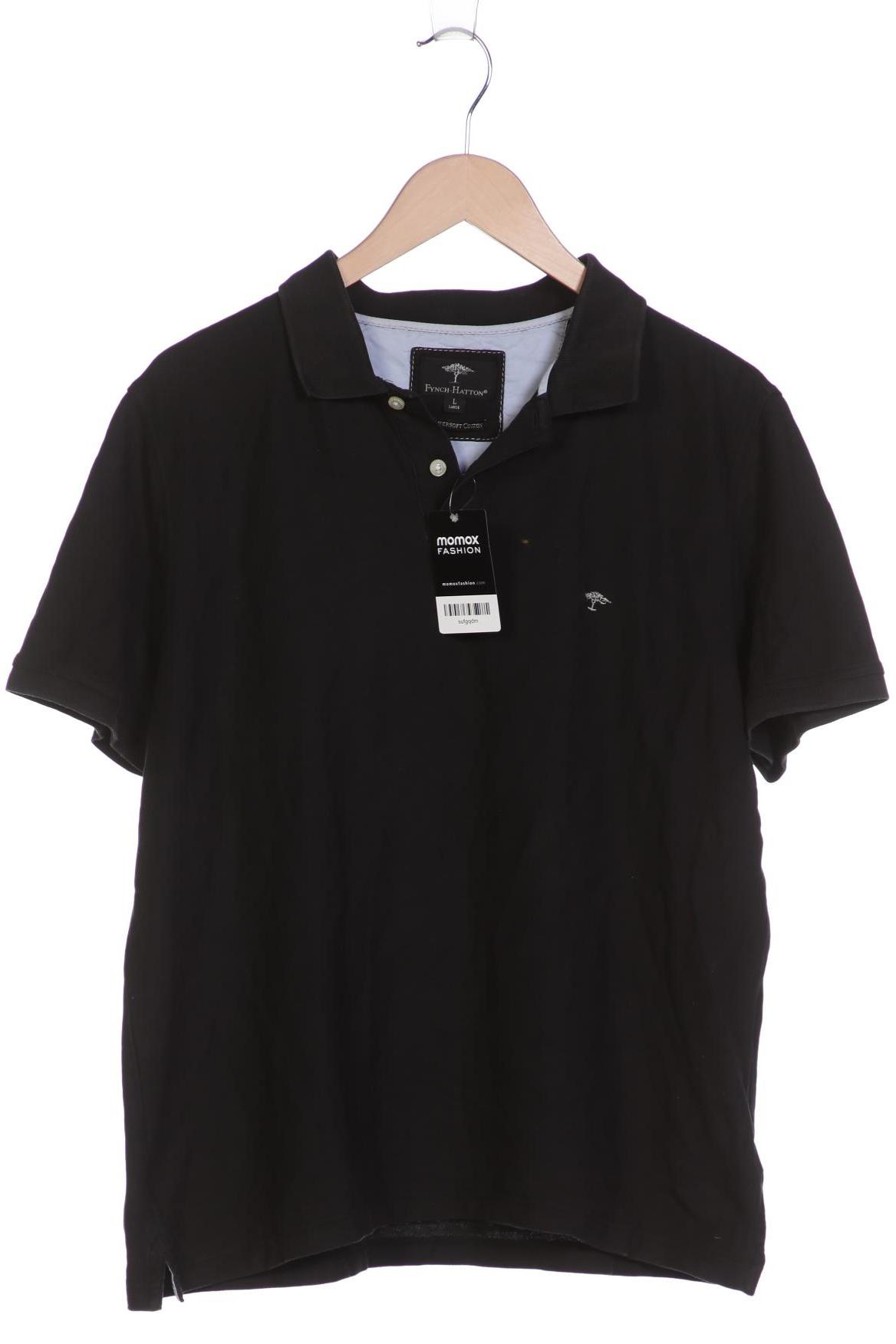 

Fynch Hatton Herren Poloshirt, schwarz