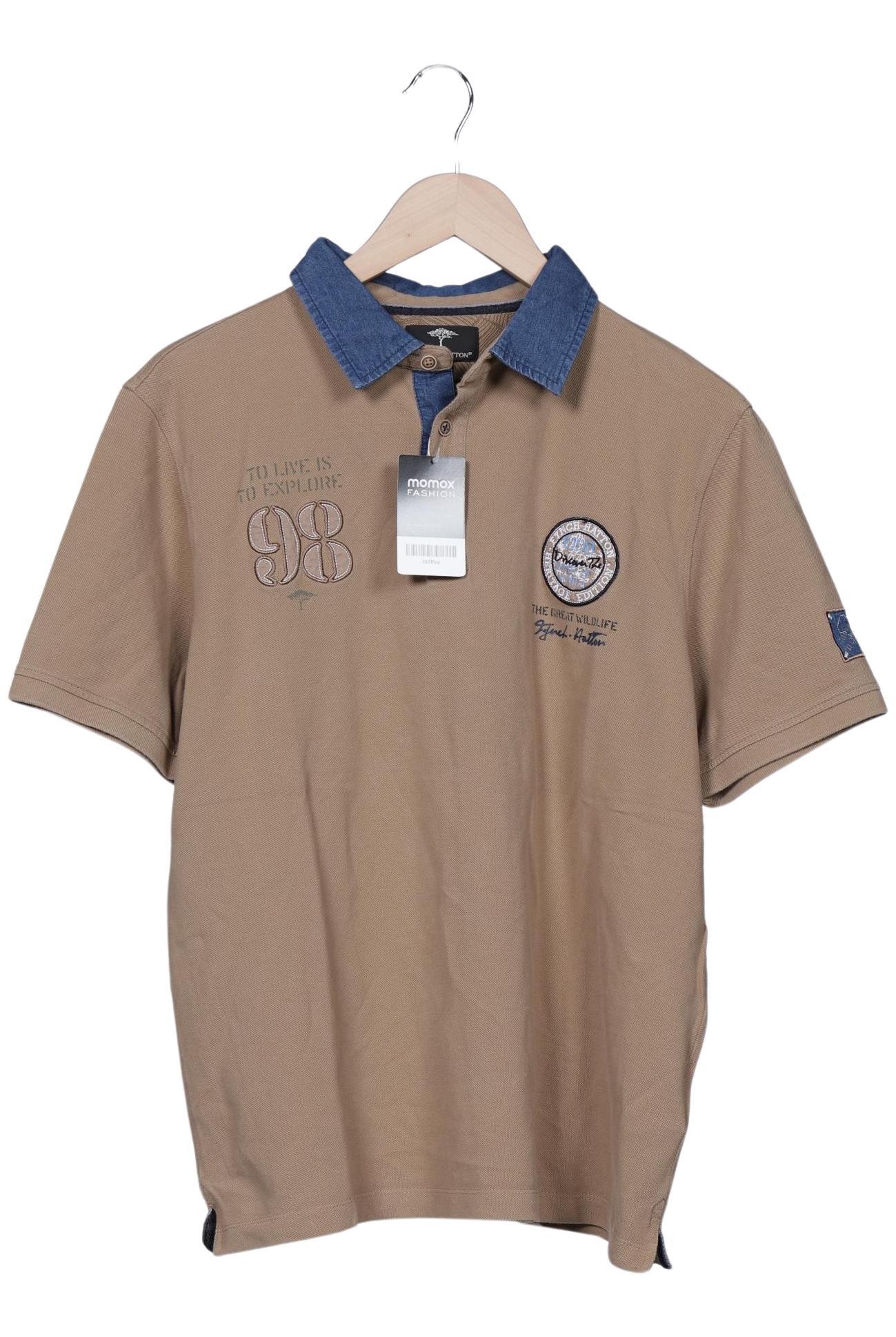 

Fynch Hatton Herren Poloshirt, beige, Gr. 52