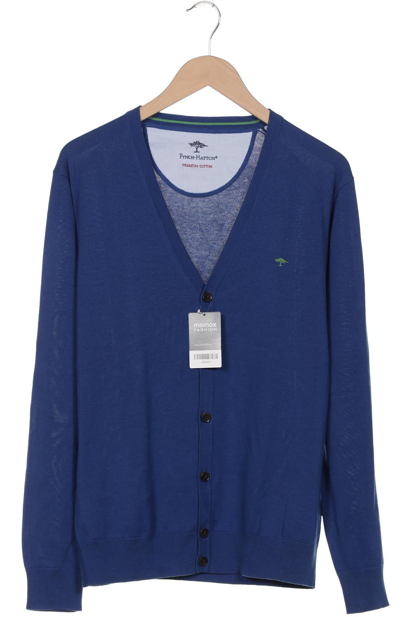 

Fynch Hatton Herren Strickjacke, blau, Gr. 48
