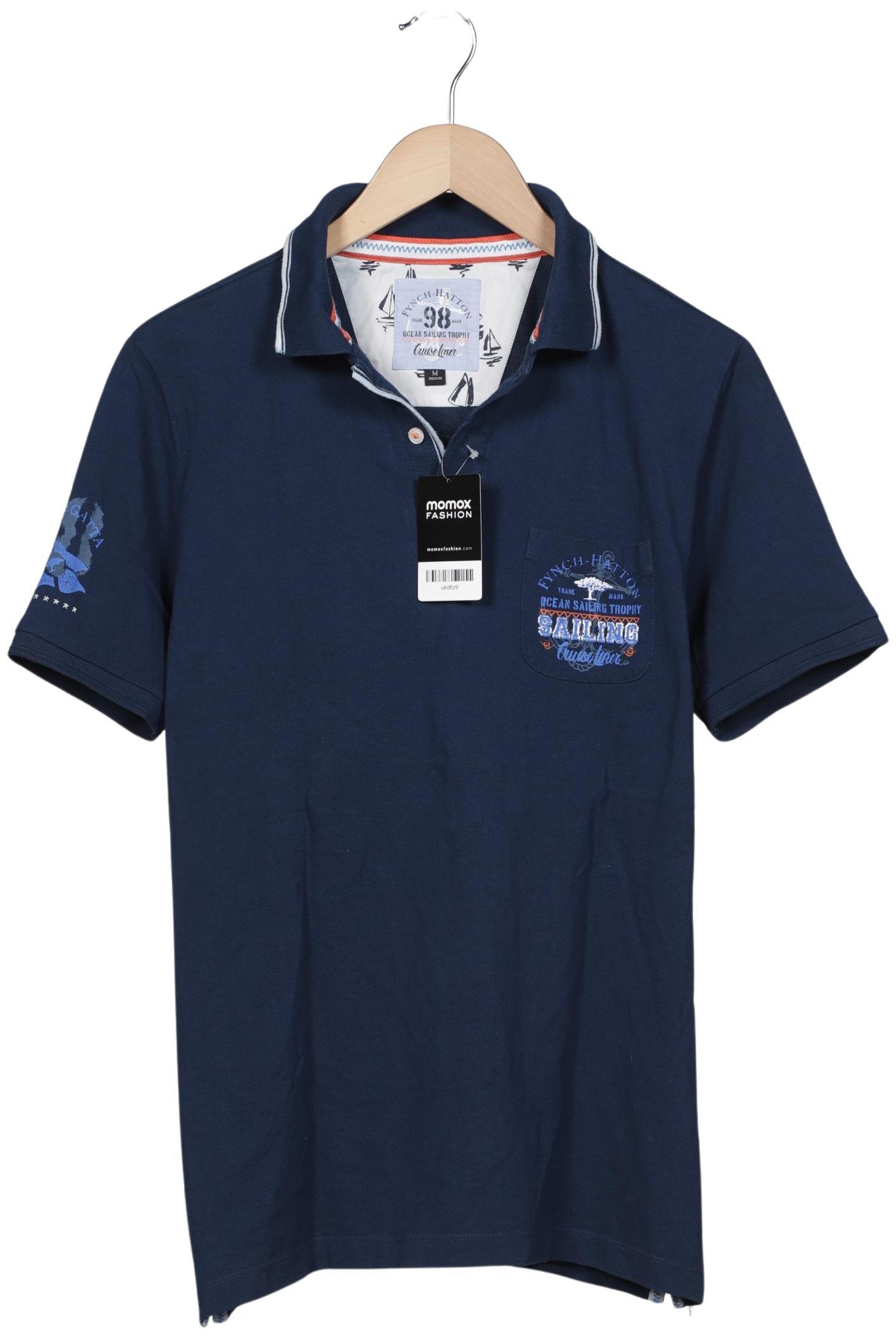 Thumbnail - Fynch Hatton Herren Poloshirt, marineblau, Gr. 48