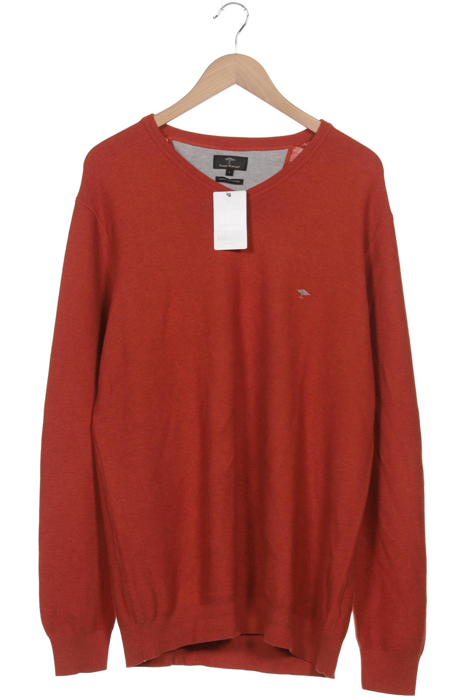 

Fynch Hatton Herren Pullover, orange, Gr. 52