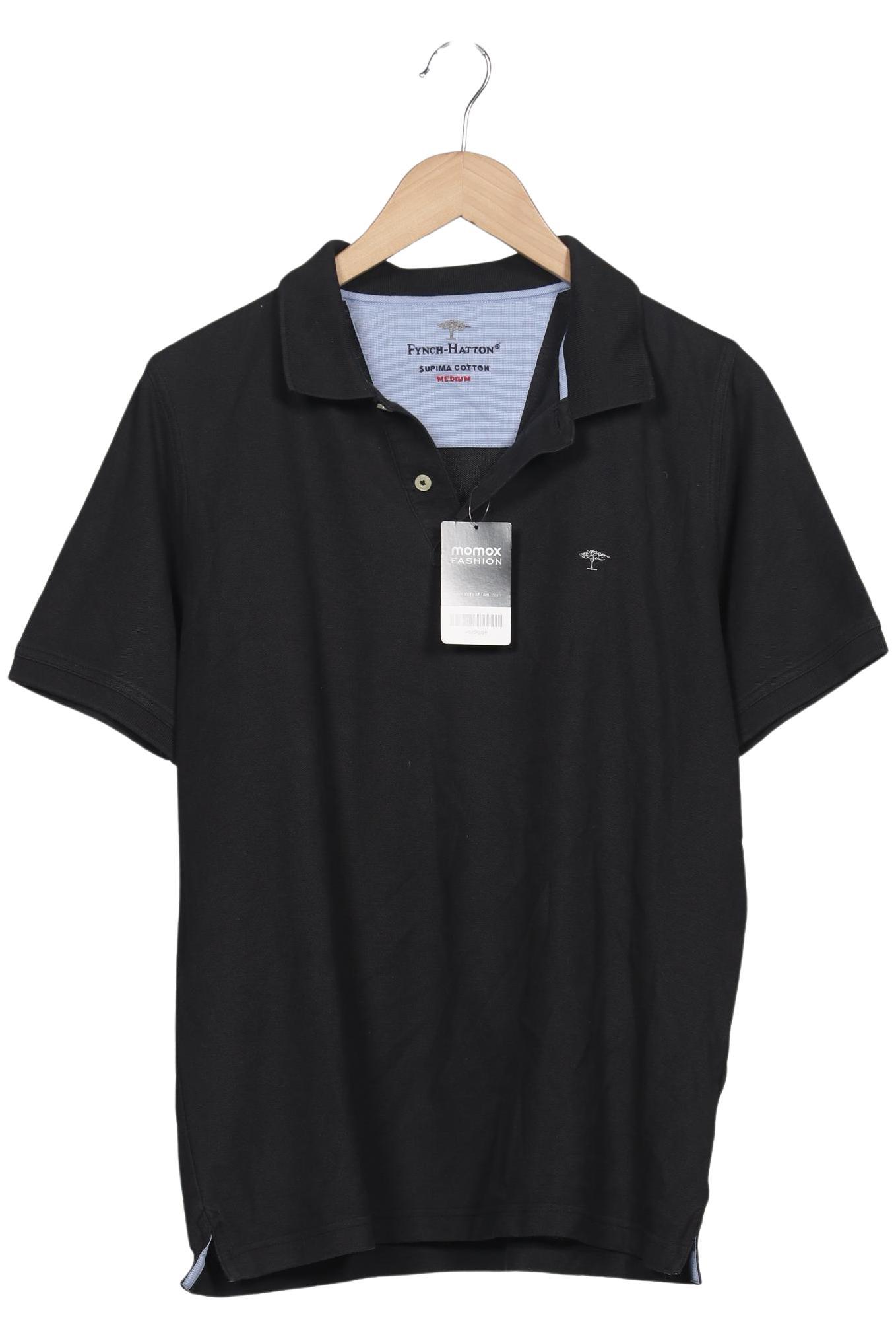 Thumbnail - Fynch Hatton Herren Poloshirt, schwarz, Gr. 48