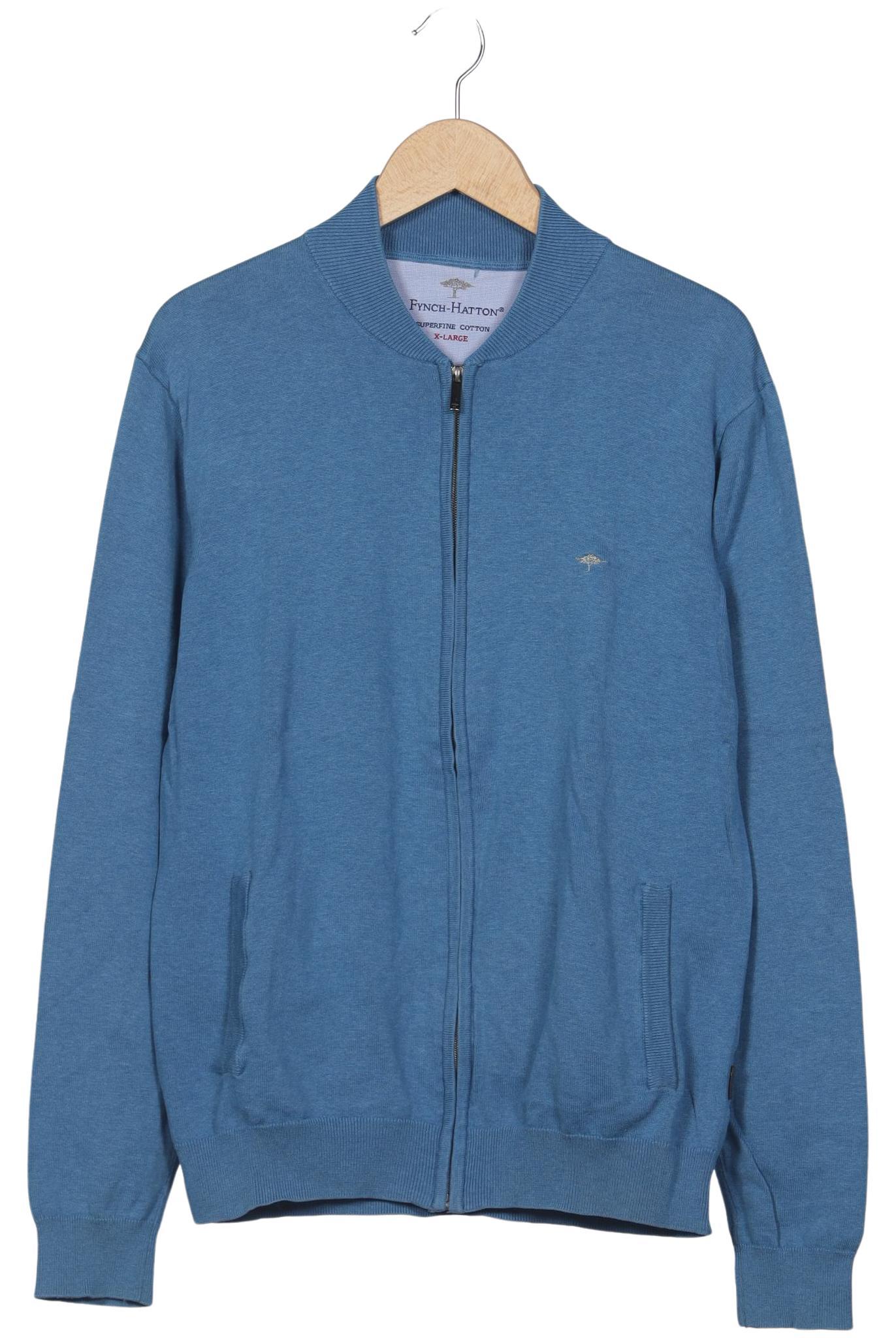 

Fynch Hatton Herren Strickjacke, blau, Gr. 54