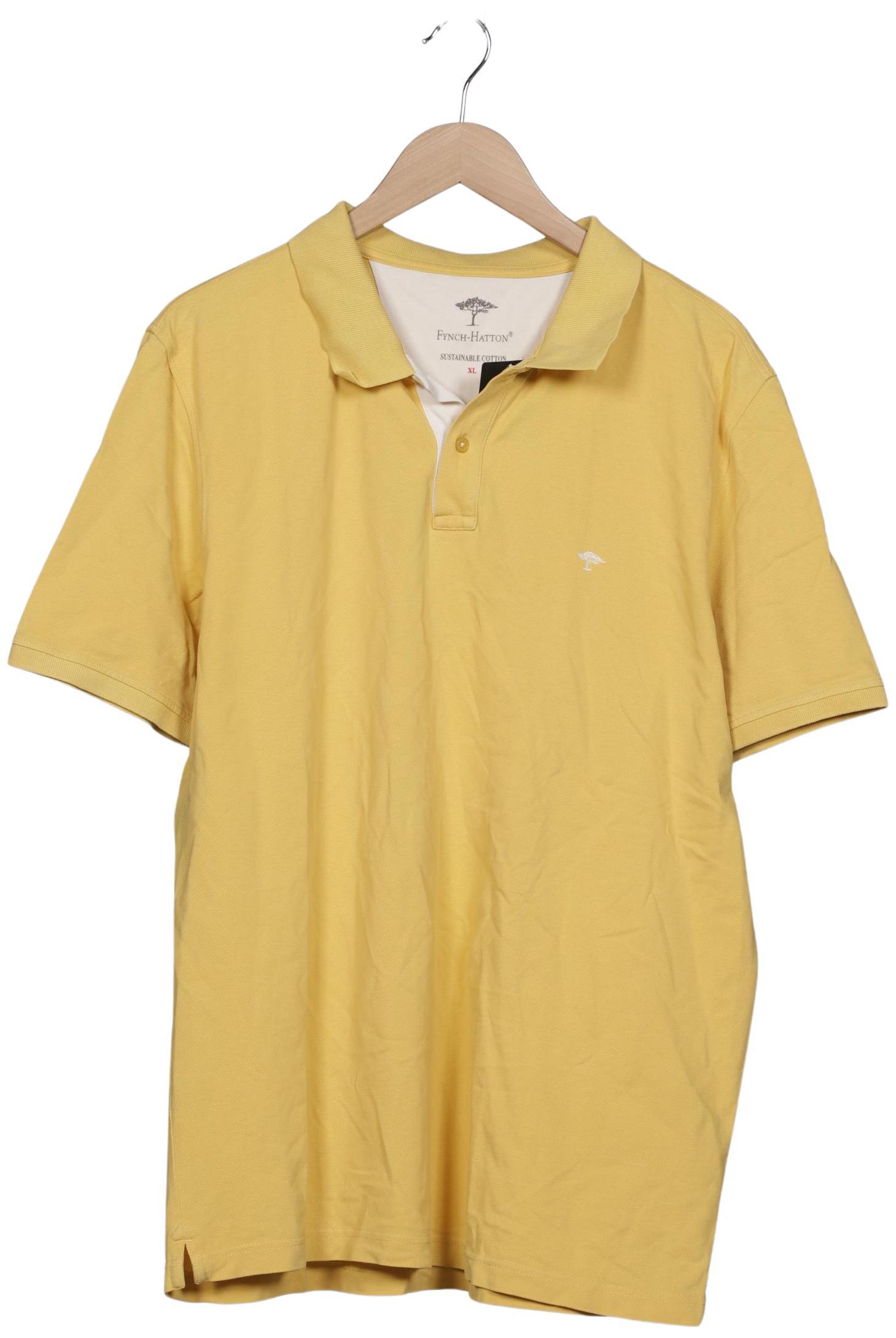 Thumbnail - Fynch Hatton Herren Poloshirt, gelb, Gr. 54