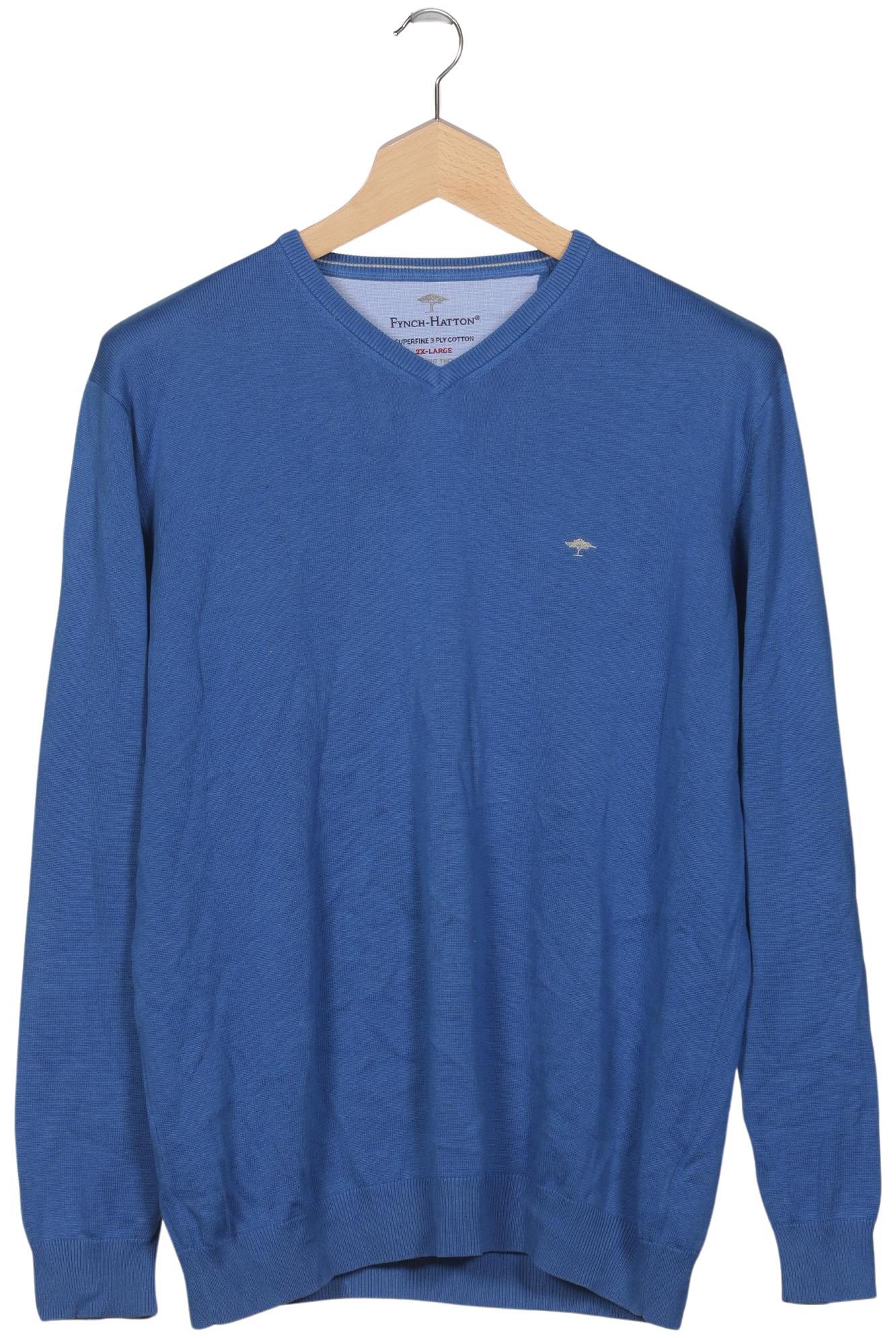 

Fynch Hatton Herren Pullover, blau, Gr. 56