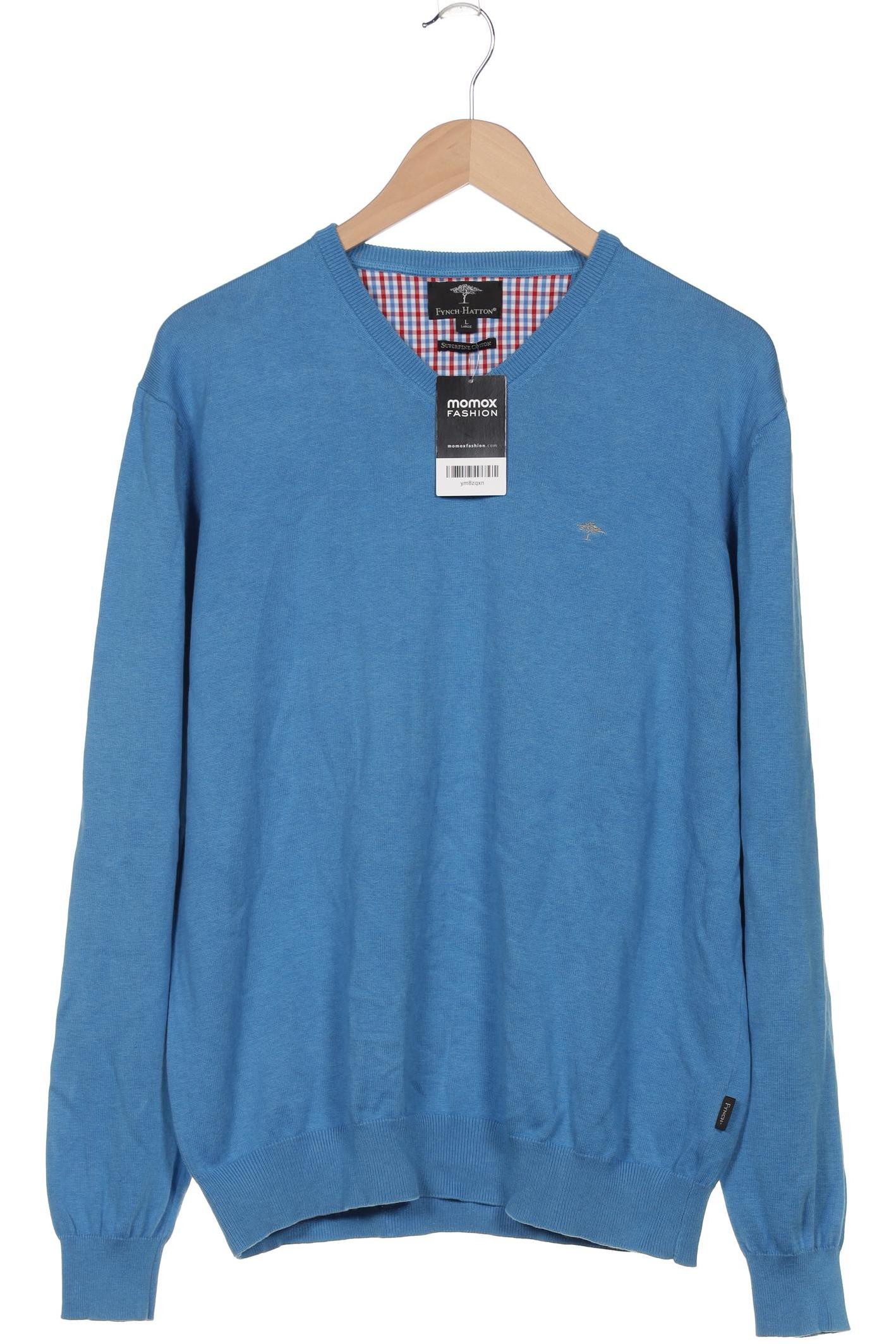

Fynch Hatton Herren Pullover, blau, Gr. 52