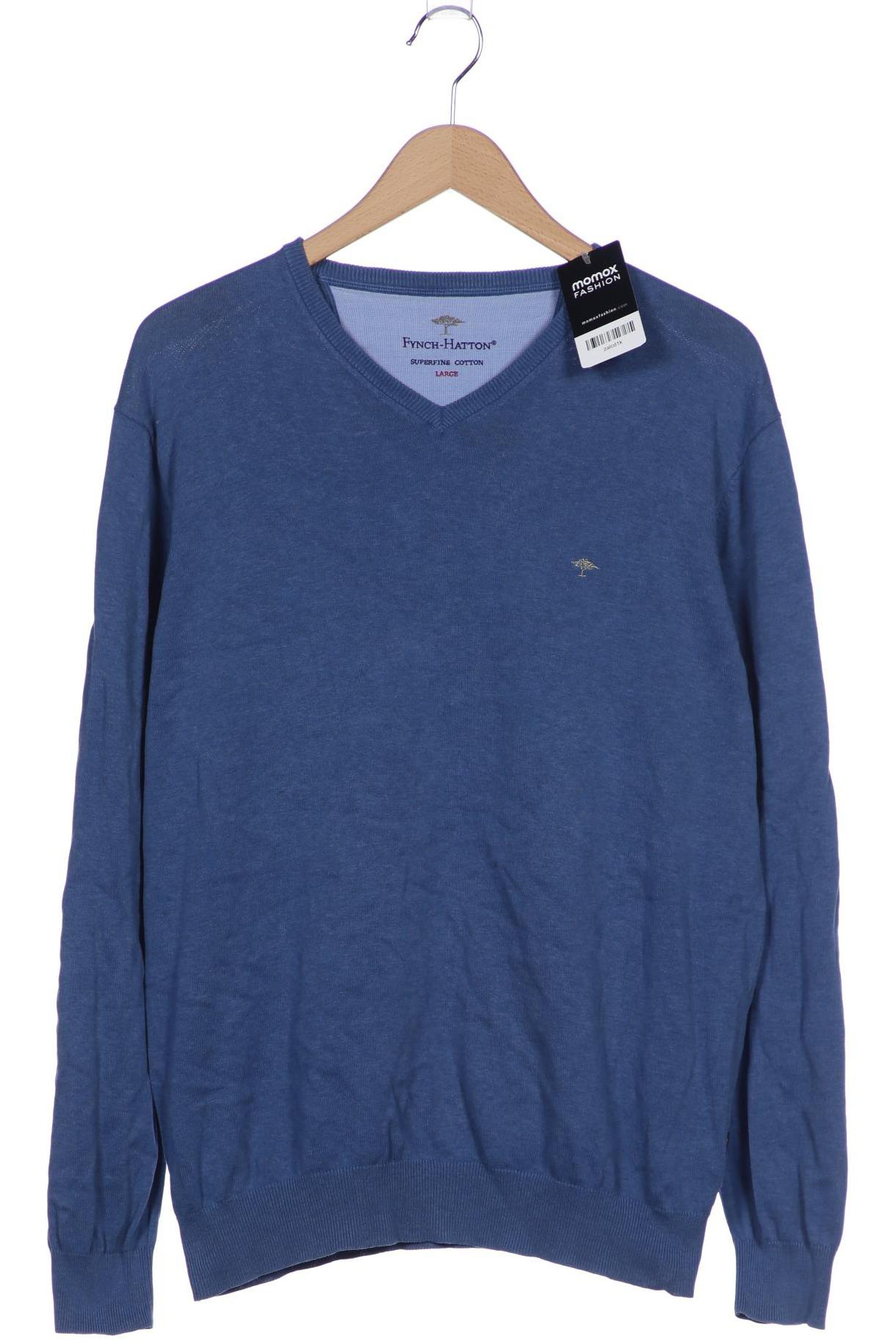 

Fynch Hatton Herren Pullover, blau, Gr. 52