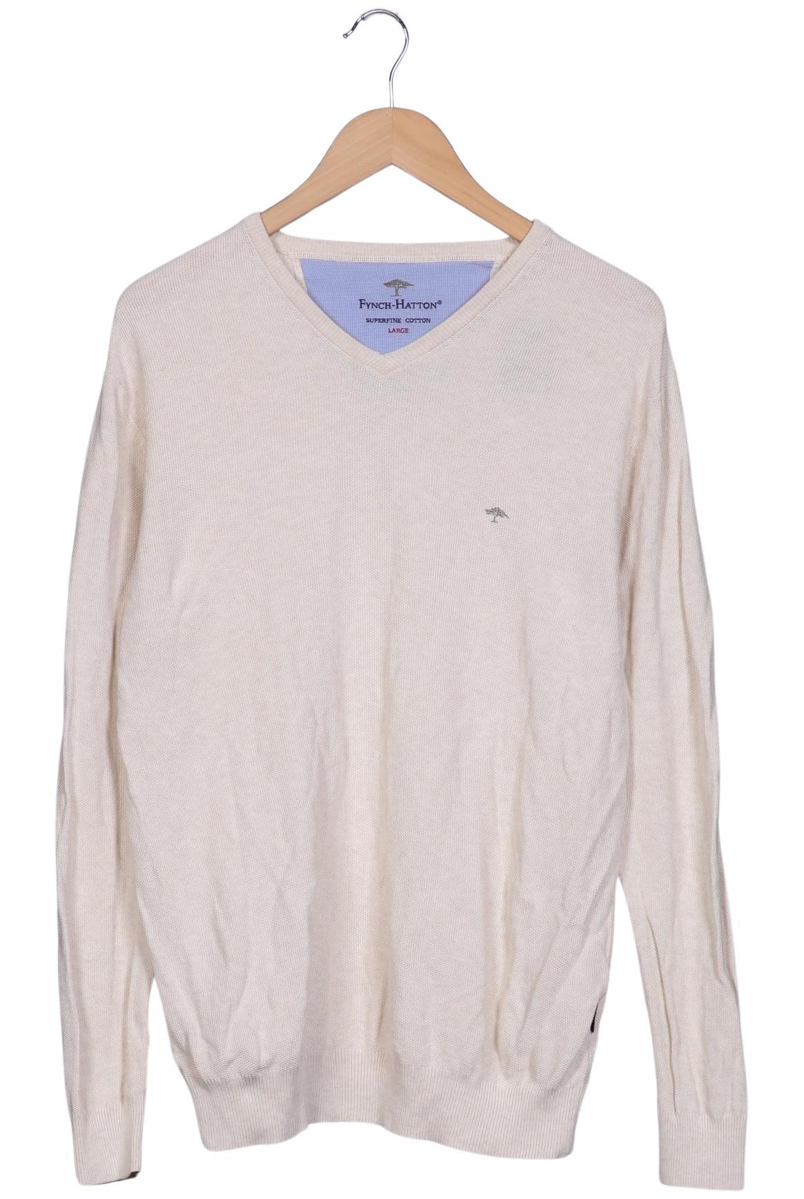 

Fynch Hatton Herren Pullover, cremeweiß, Gr. 52