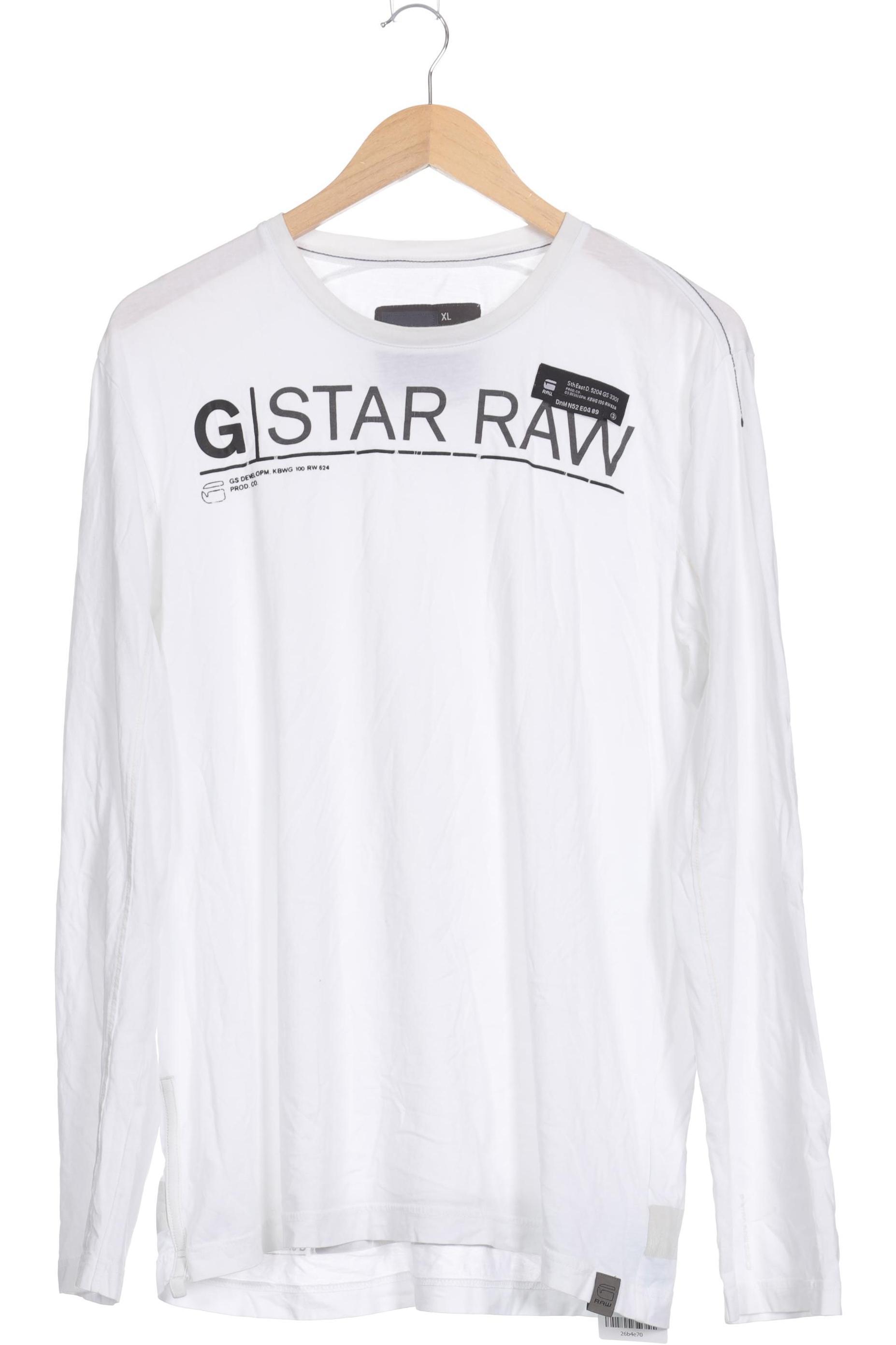 

G Star RAW Herren Langarmshirt, weiß, Gr.
