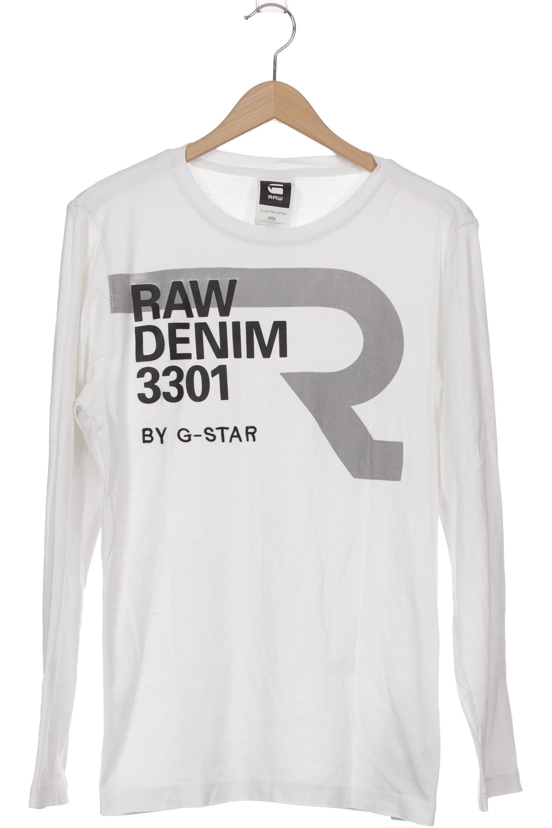 

G Star RAW Herren Langarmshirt, weiß, Gr.