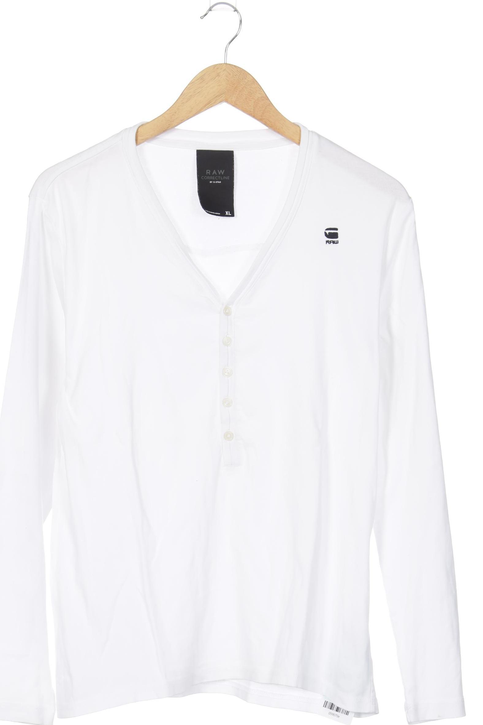 

G Star RAW Herren Langarmshirt, weiß, Gr.