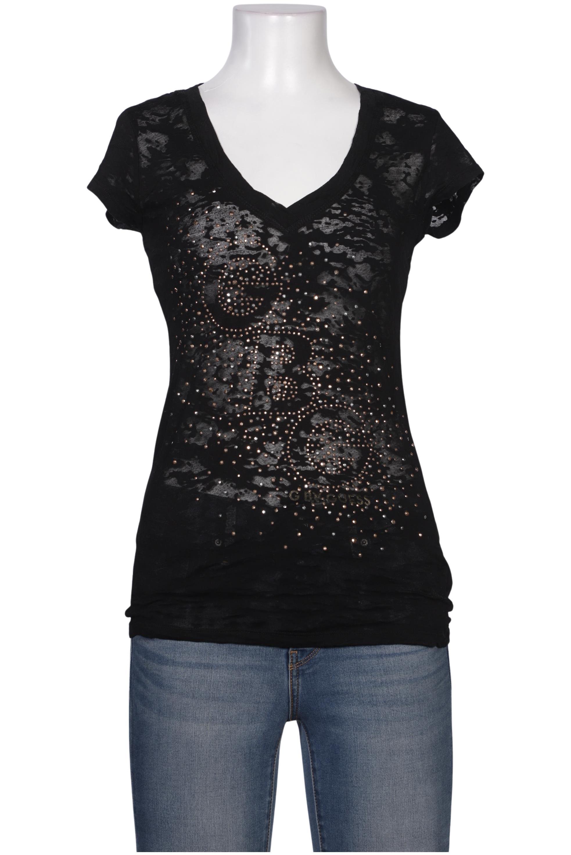 

G by Guess Damen T-Shirt, schwarz, Gr. 38