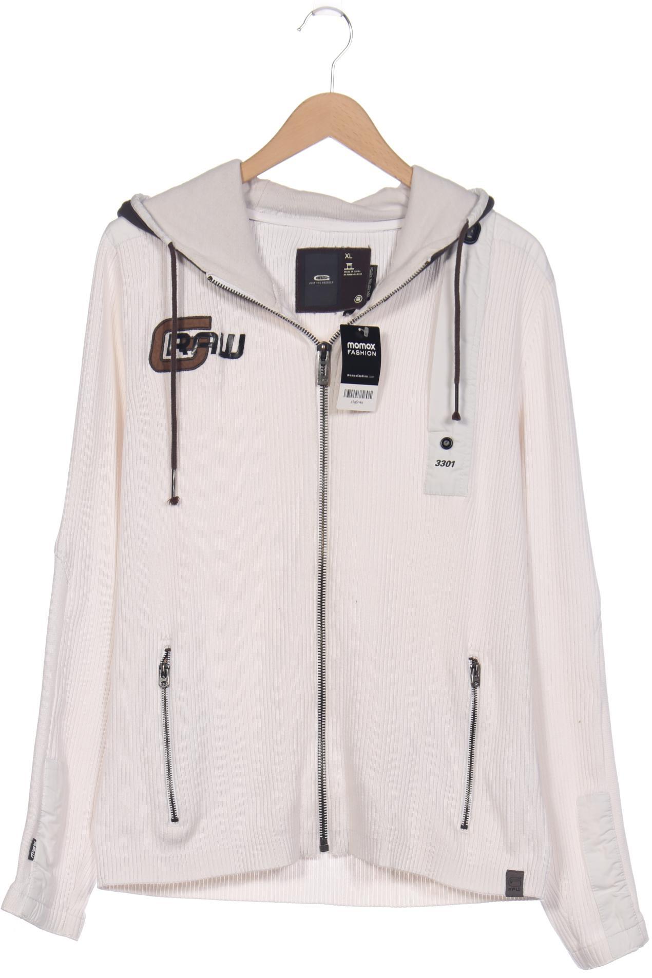 

G STAR RAW Herren Strickjacke, cremeweiß
