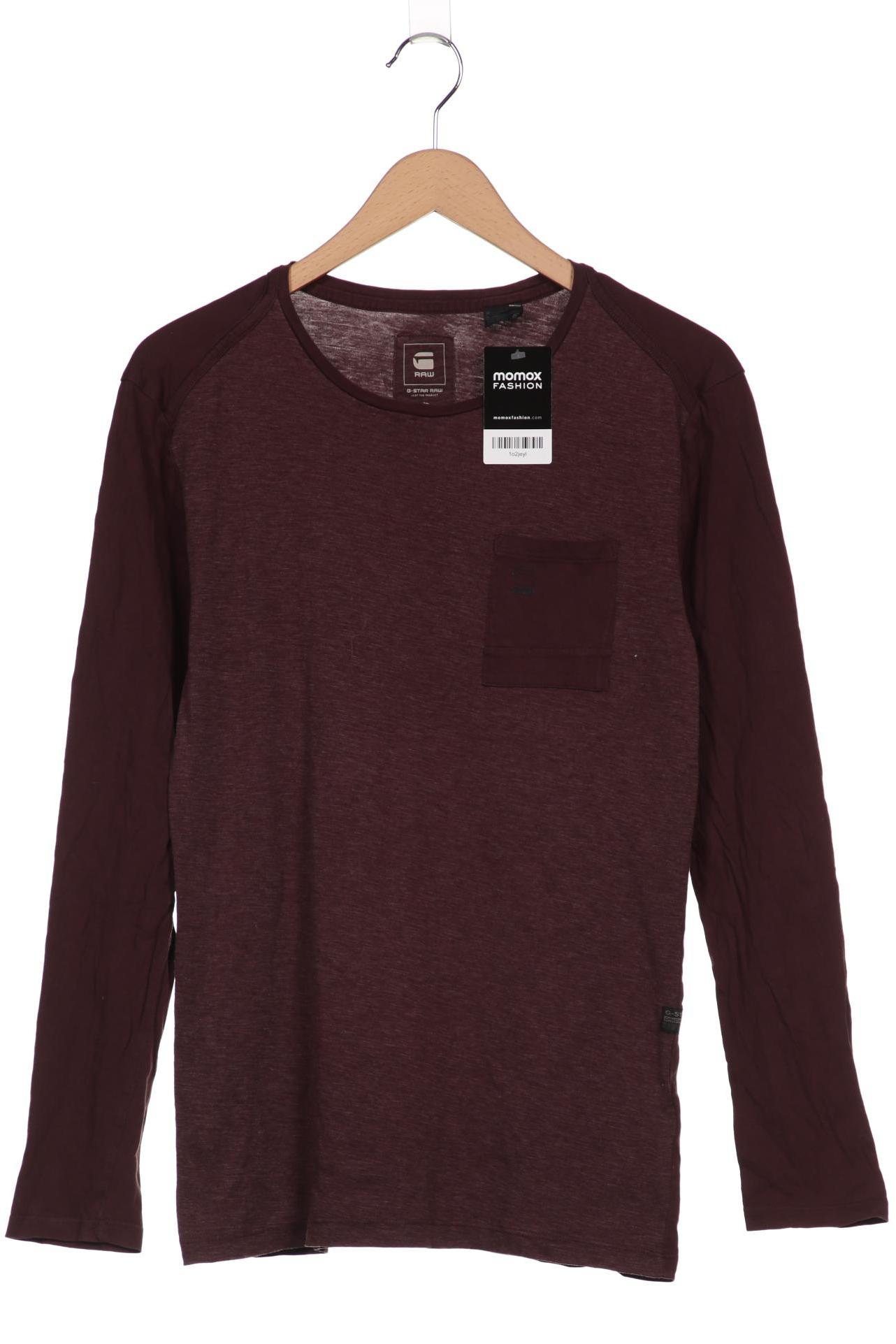 

G STAR RAW Herren Langarmshirt, bordeaux