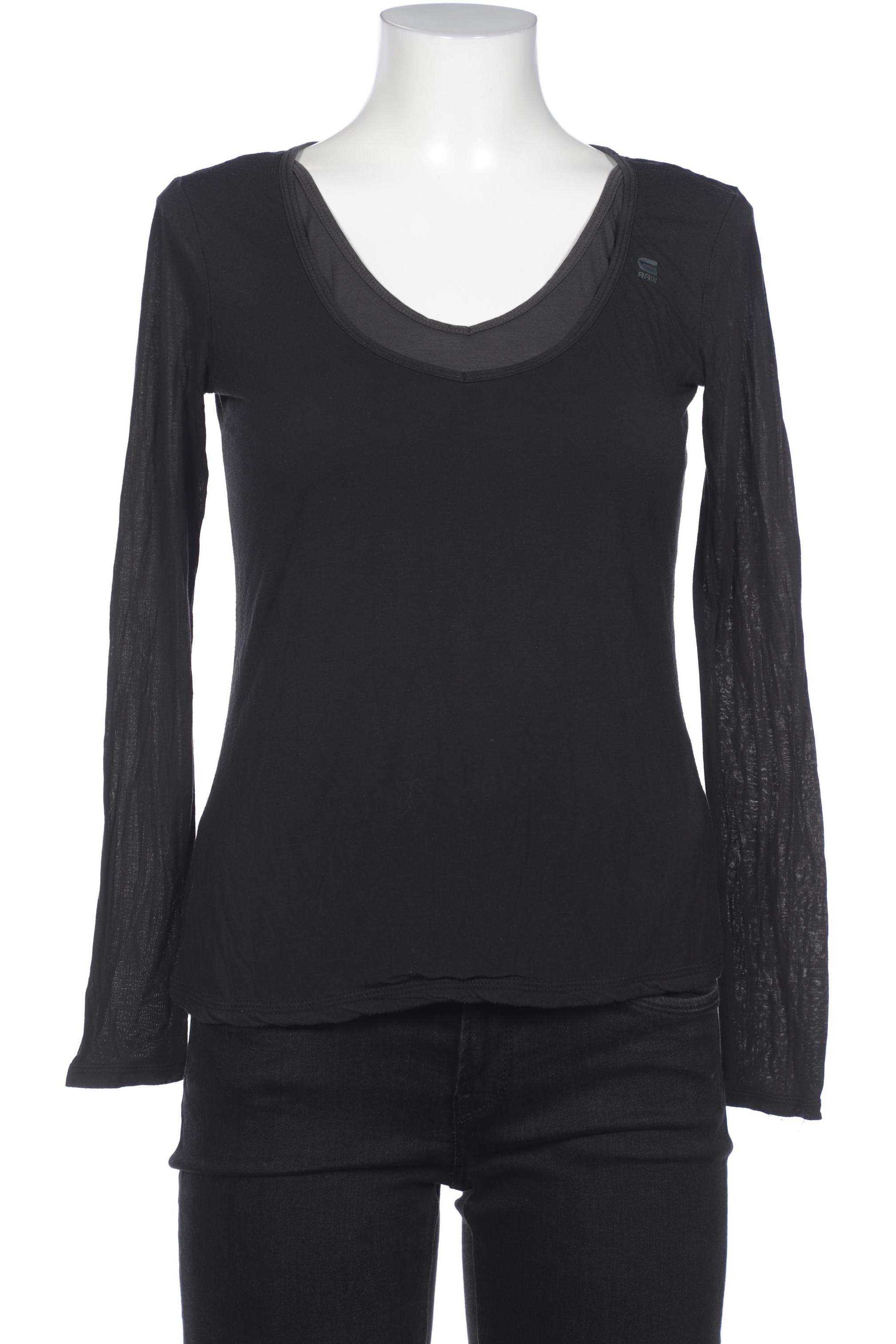 

G STAR RAW Damen Langarmshirt, schwarz