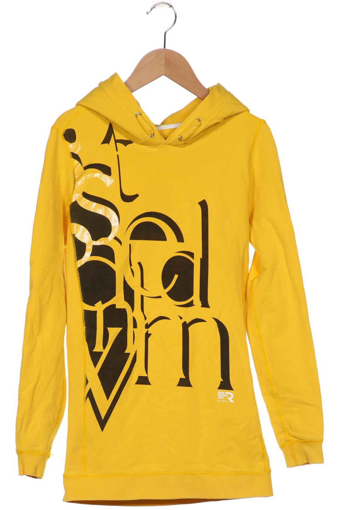 

G STAR RAW Damen Kapuzenpullover, gelb