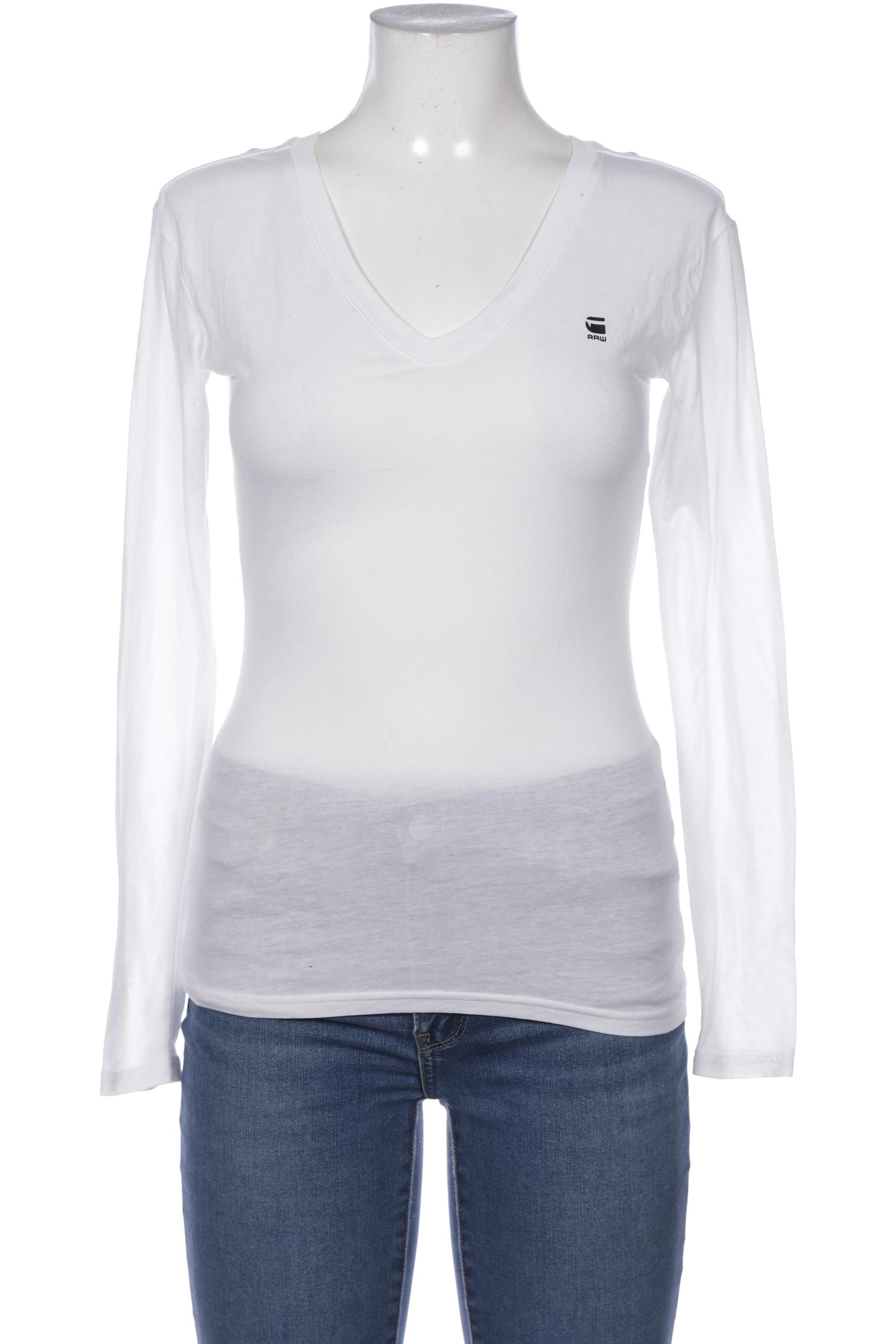 

G STAR RAW Damen Langarmshirt, weiß