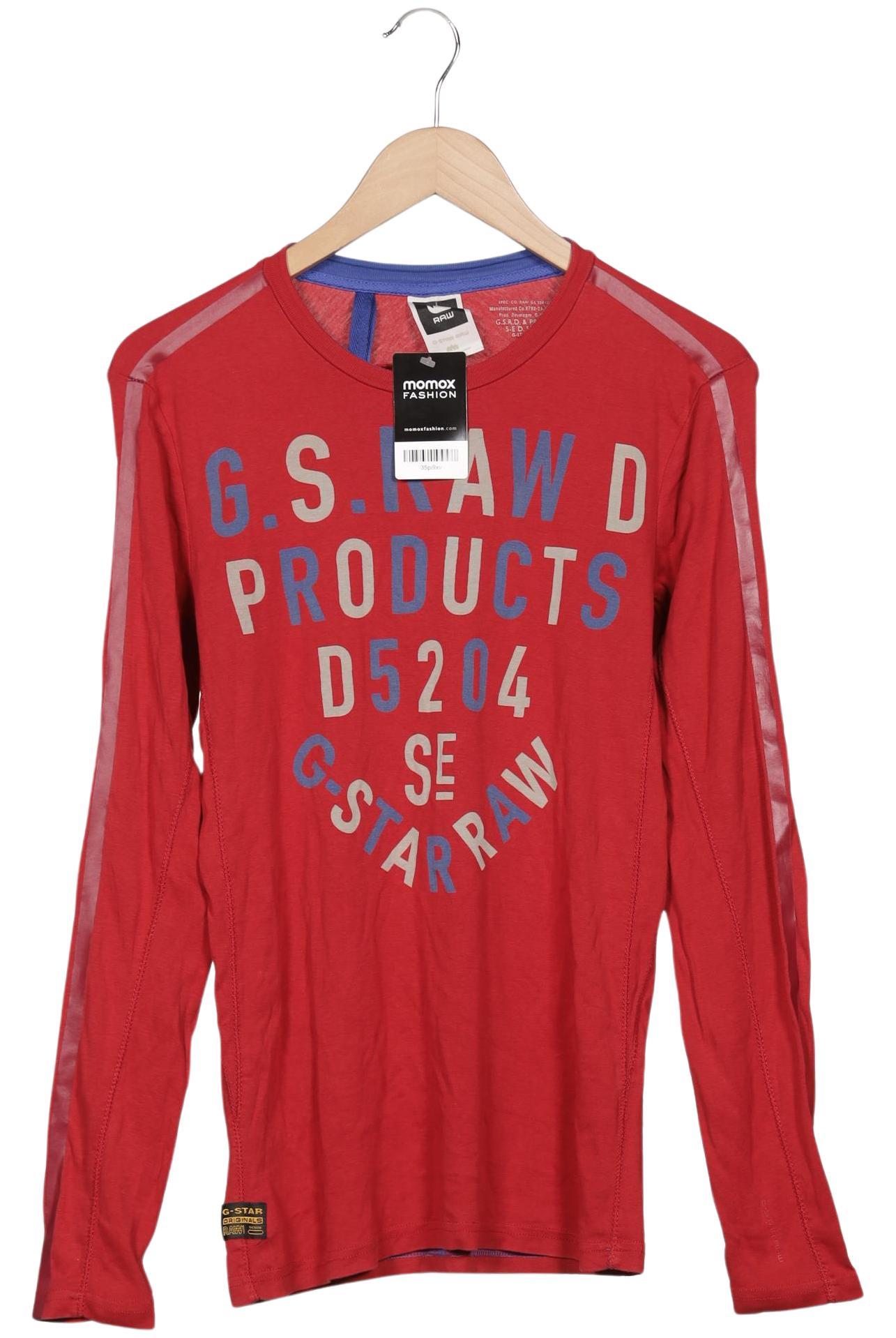 

G Star RAW Herren Langarmshirt, rot, Gr. 48