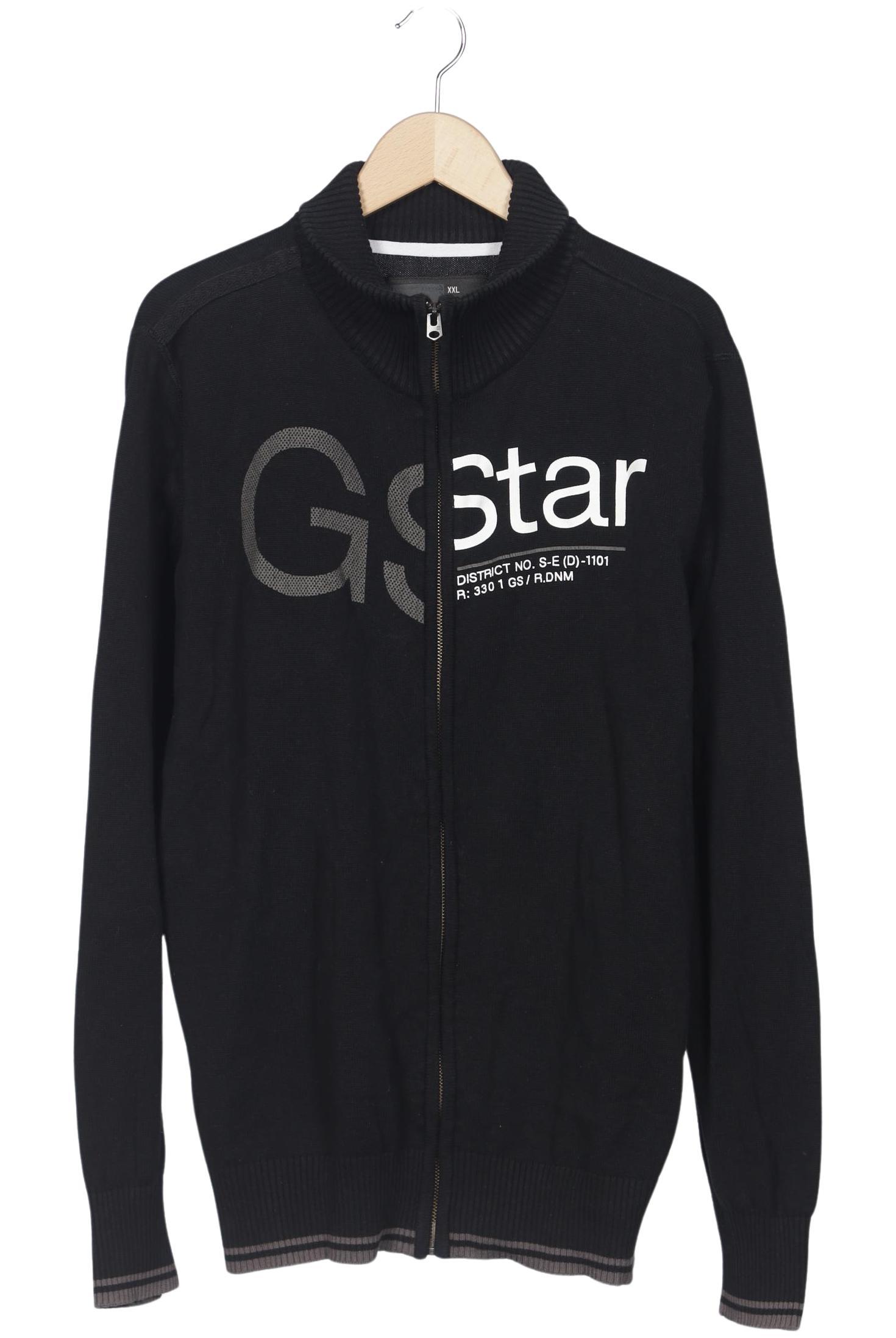 

G Star RAW Herren Strickjacke, schwarz, Gr. 56