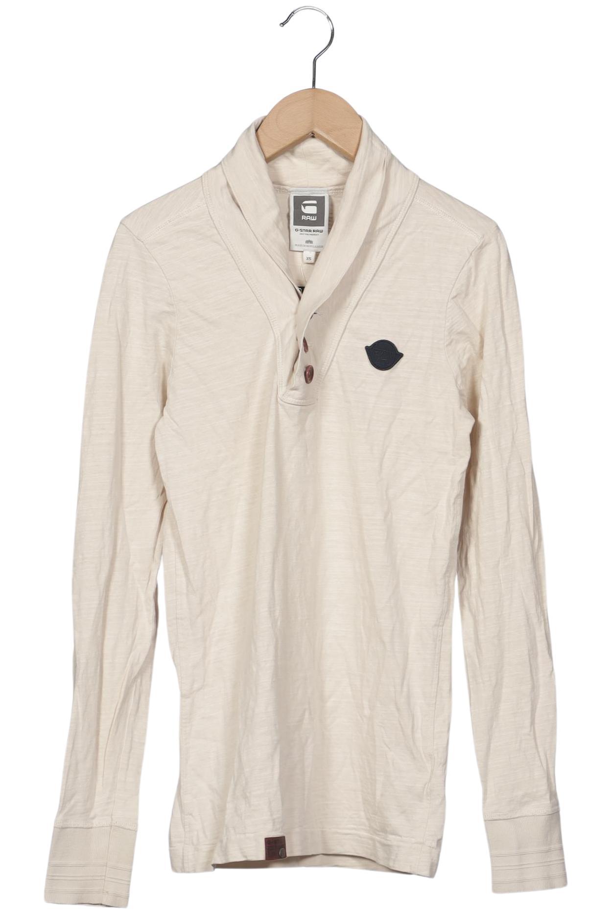 

G Star RAW Herren Langarmshirt, cremeweiß, Gr. 44